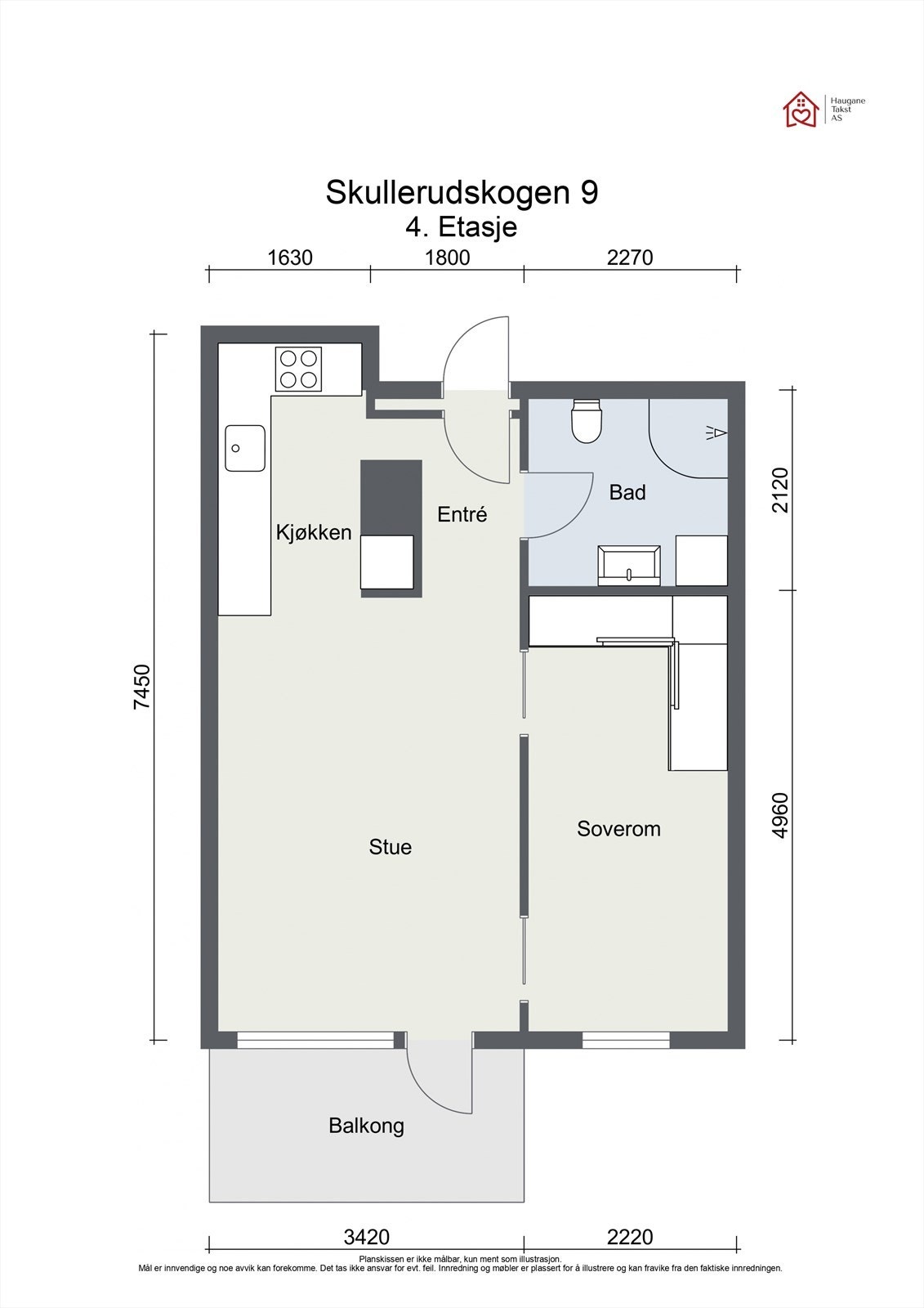 Plantegning - Skullerudskogen 9 - 4. Etasje Galleribilde