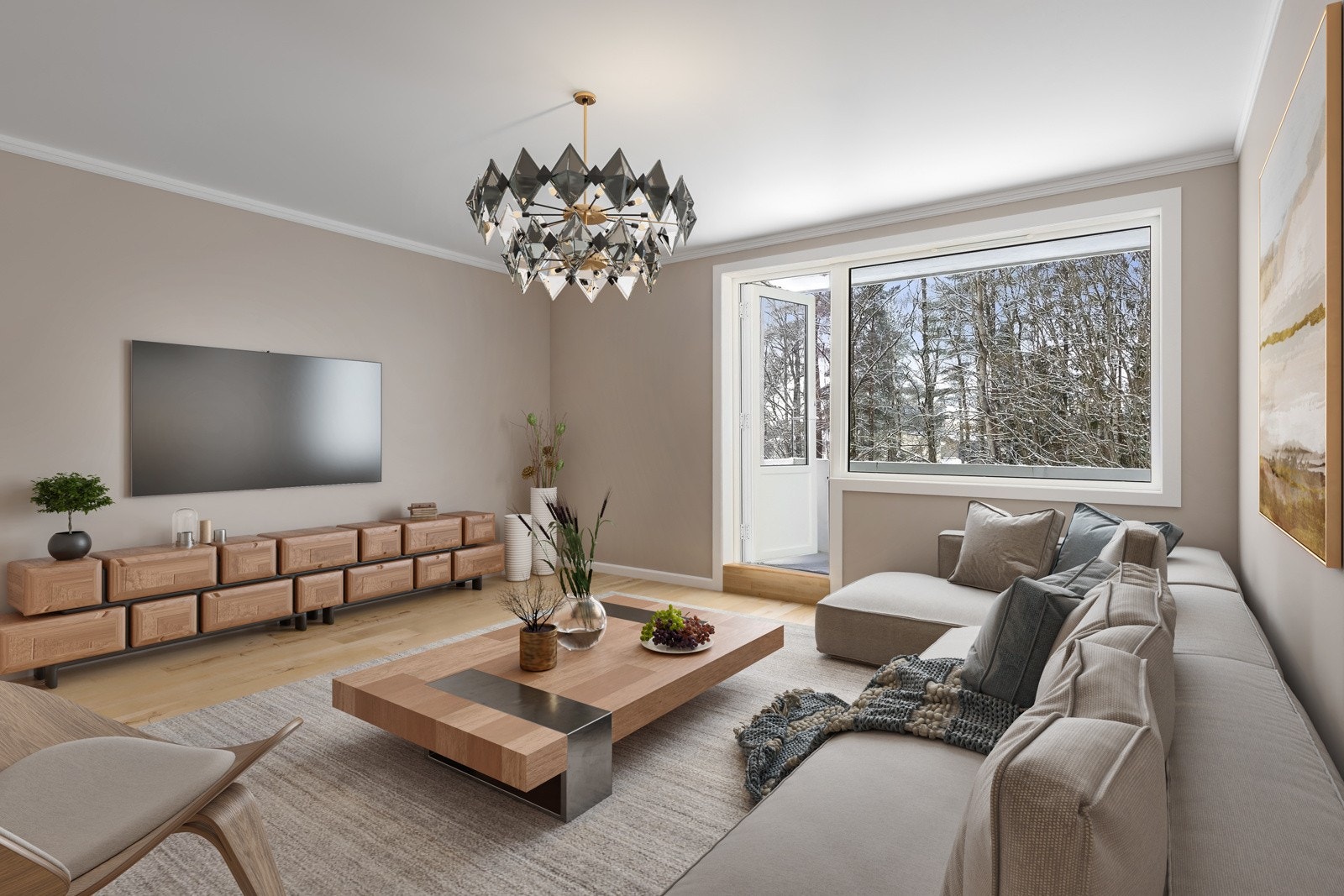 Illustrasjonsbilde, digital oppussing/styling Galleribilde