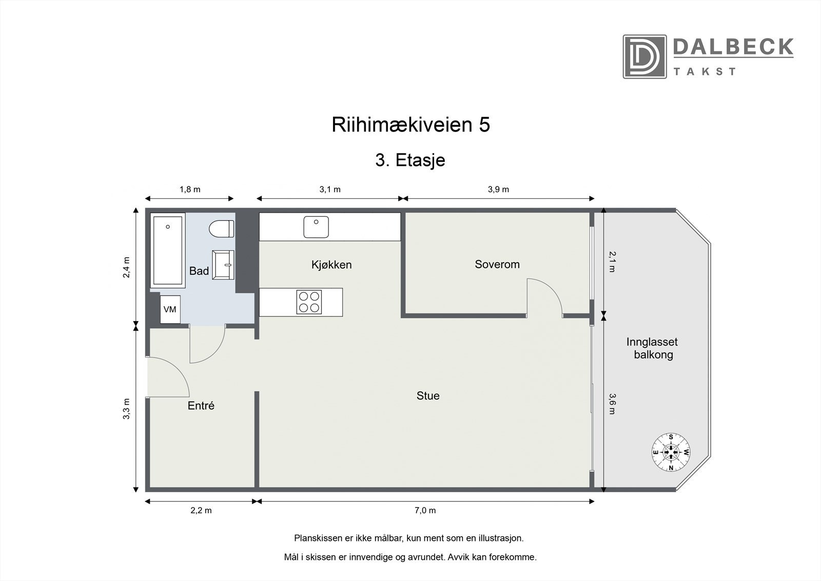 Plantegning - Riihimäkiveien 5! Galleribilde