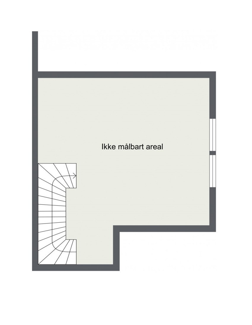 Plantegning 3.etg sekundærdel det er gitt tillatelse for oppføring av. Galleribilde