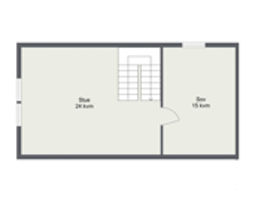 Plantegning 3.etg hoveddel det er gitt tillatelse for oppføring av. Galleribilde