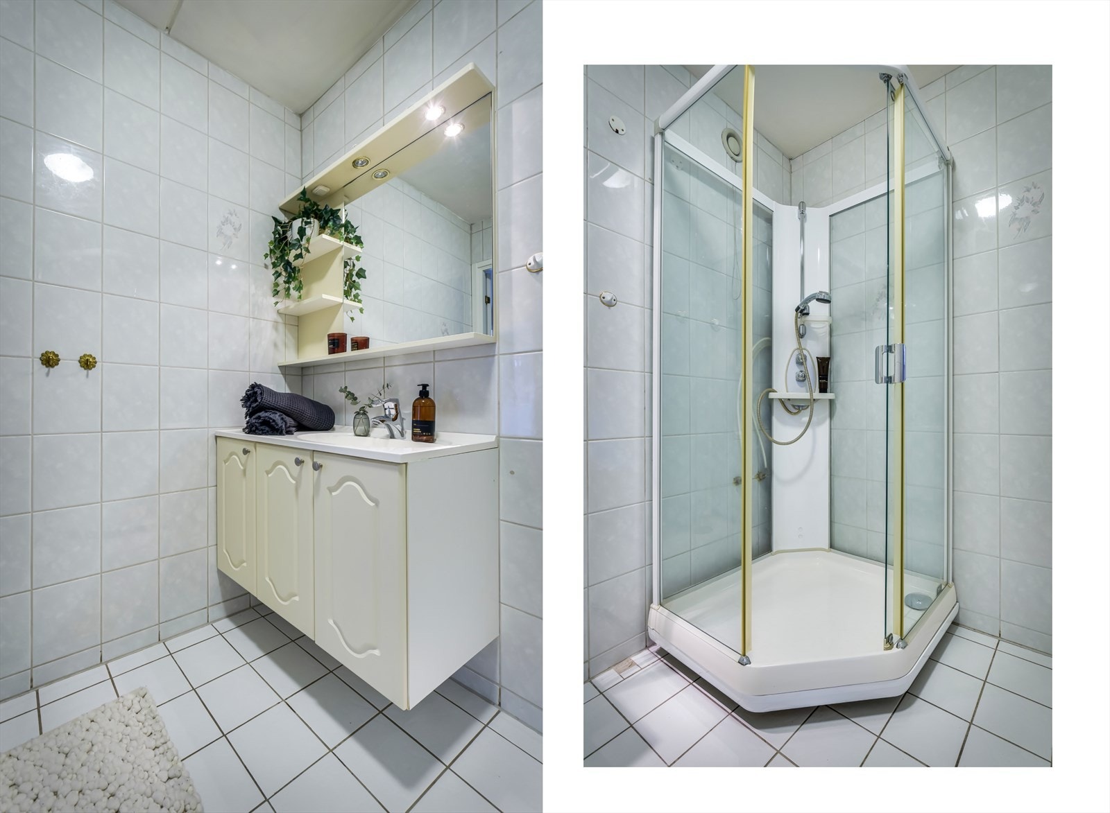 På grunn av alder anbefales det at badet totalrenoveres. Galleribilde