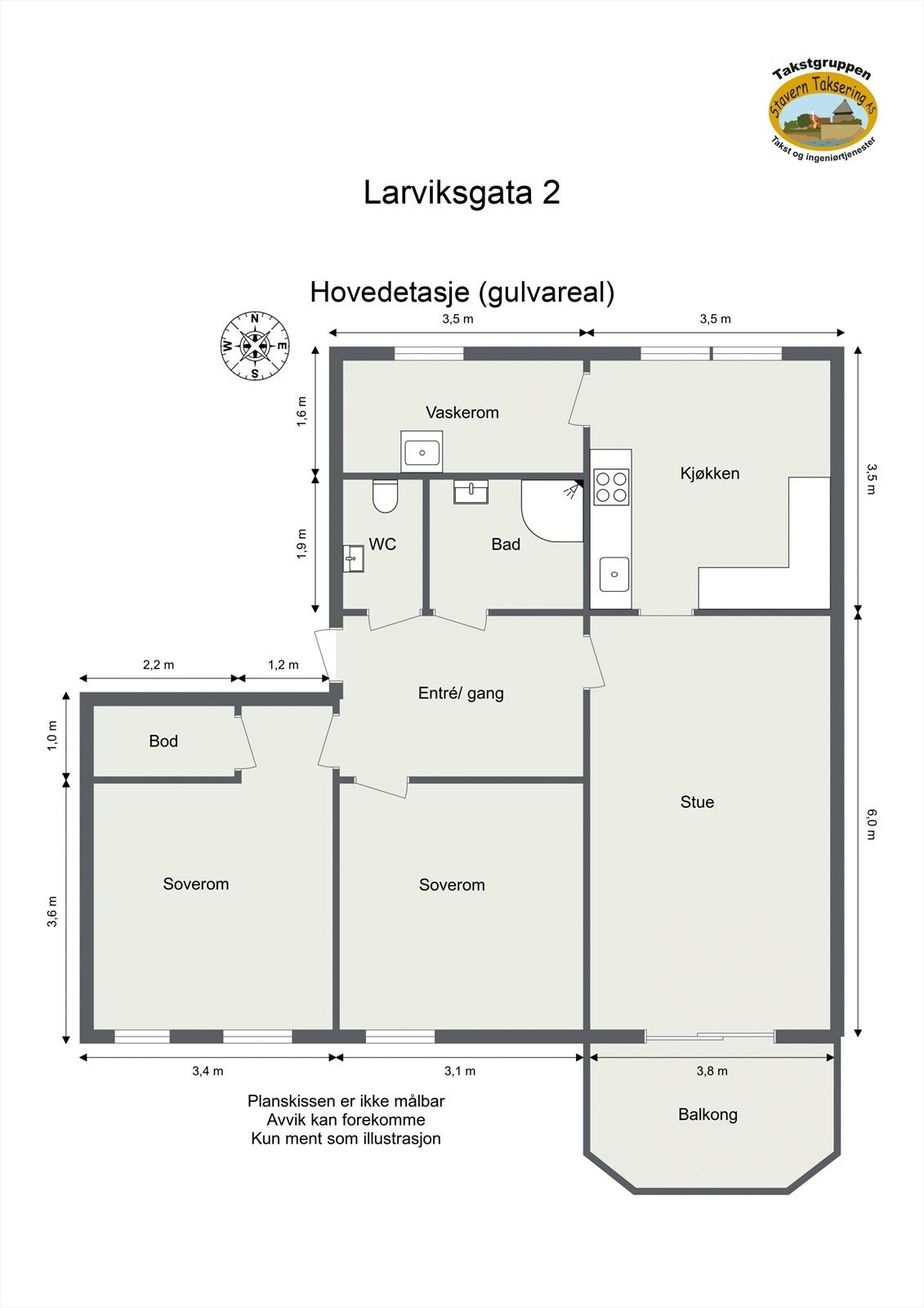 Plantegning Galleribilde
