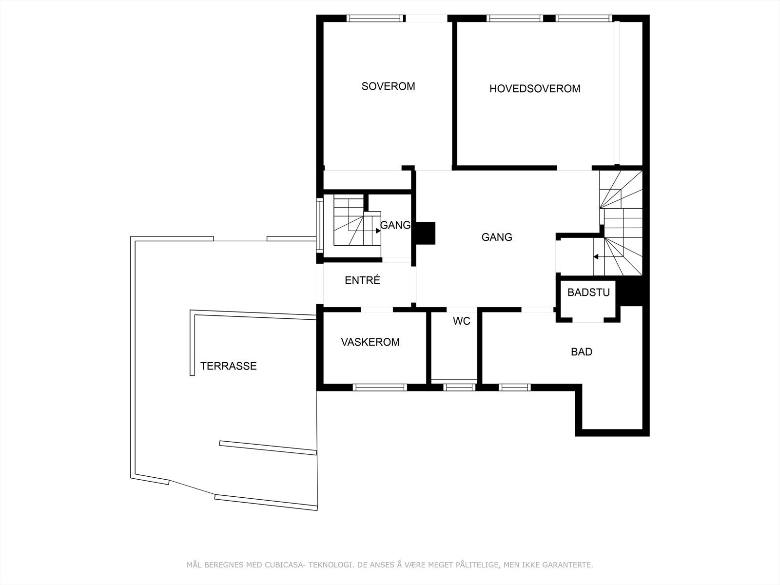 Plantegning underetasje. Galleribilde