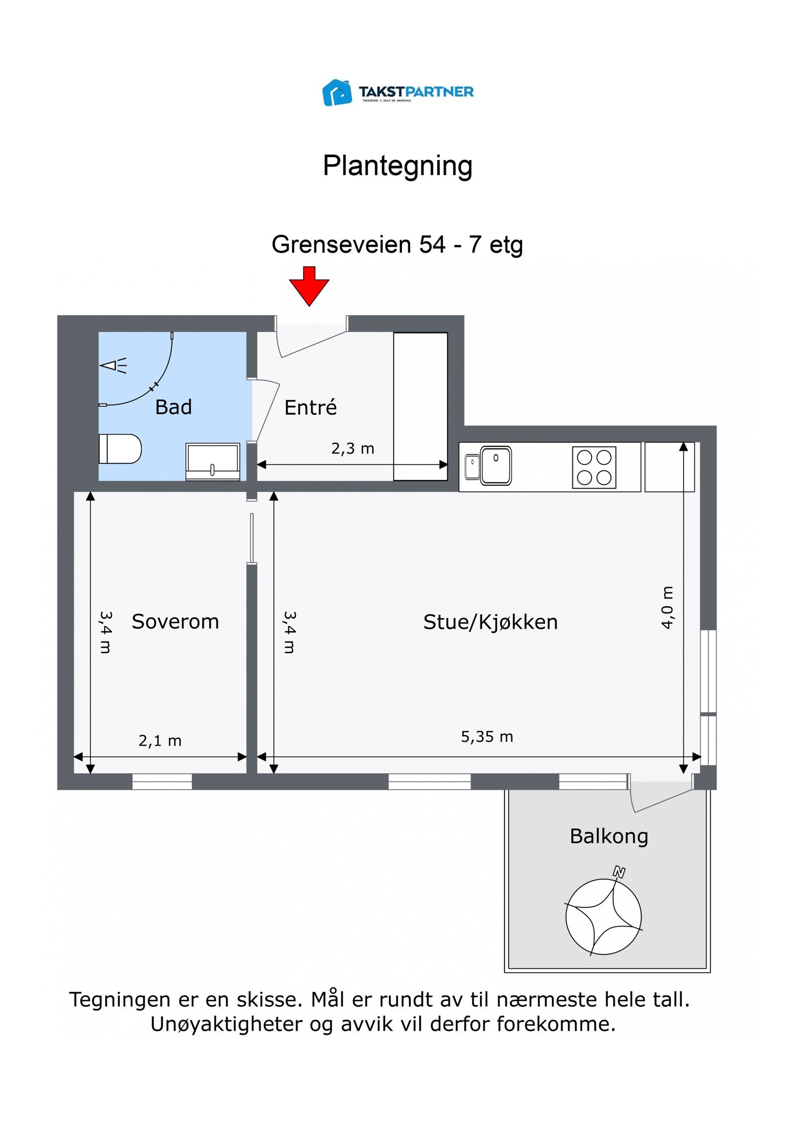 Planskisse. Galleribilde