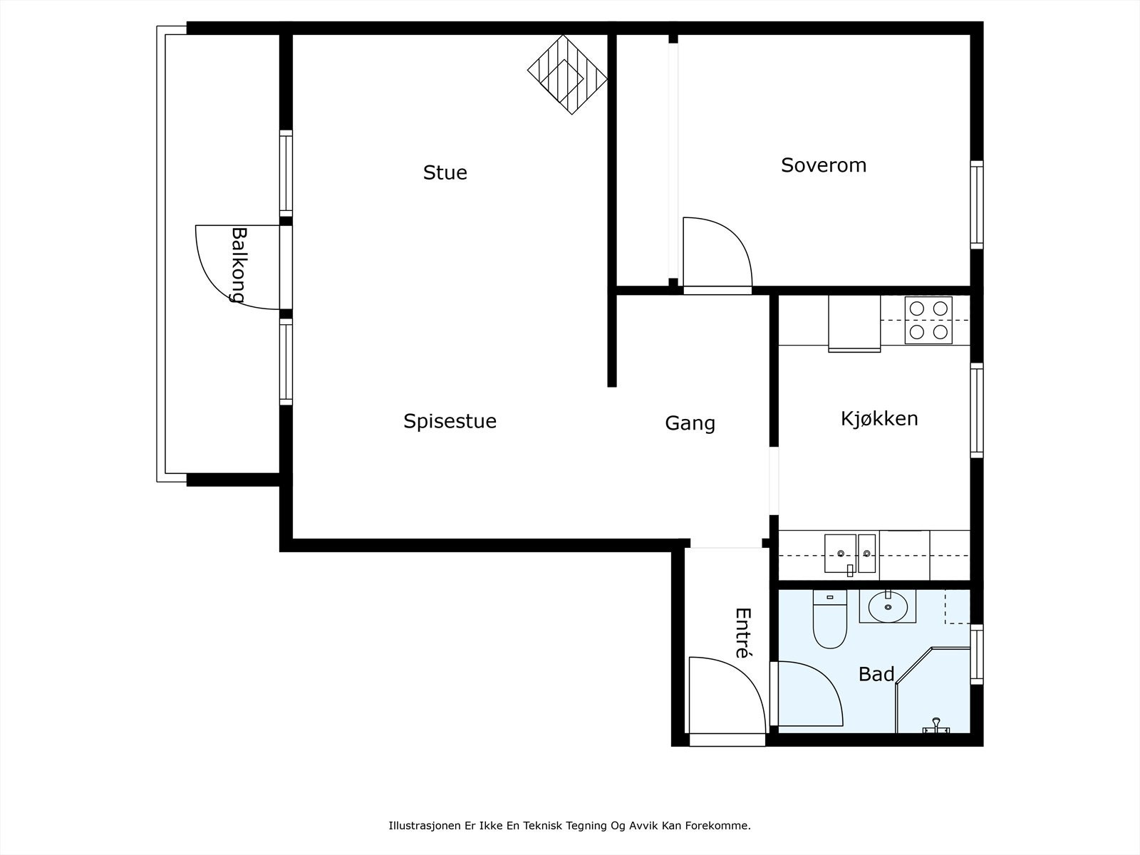 Plantegning Galleribilde