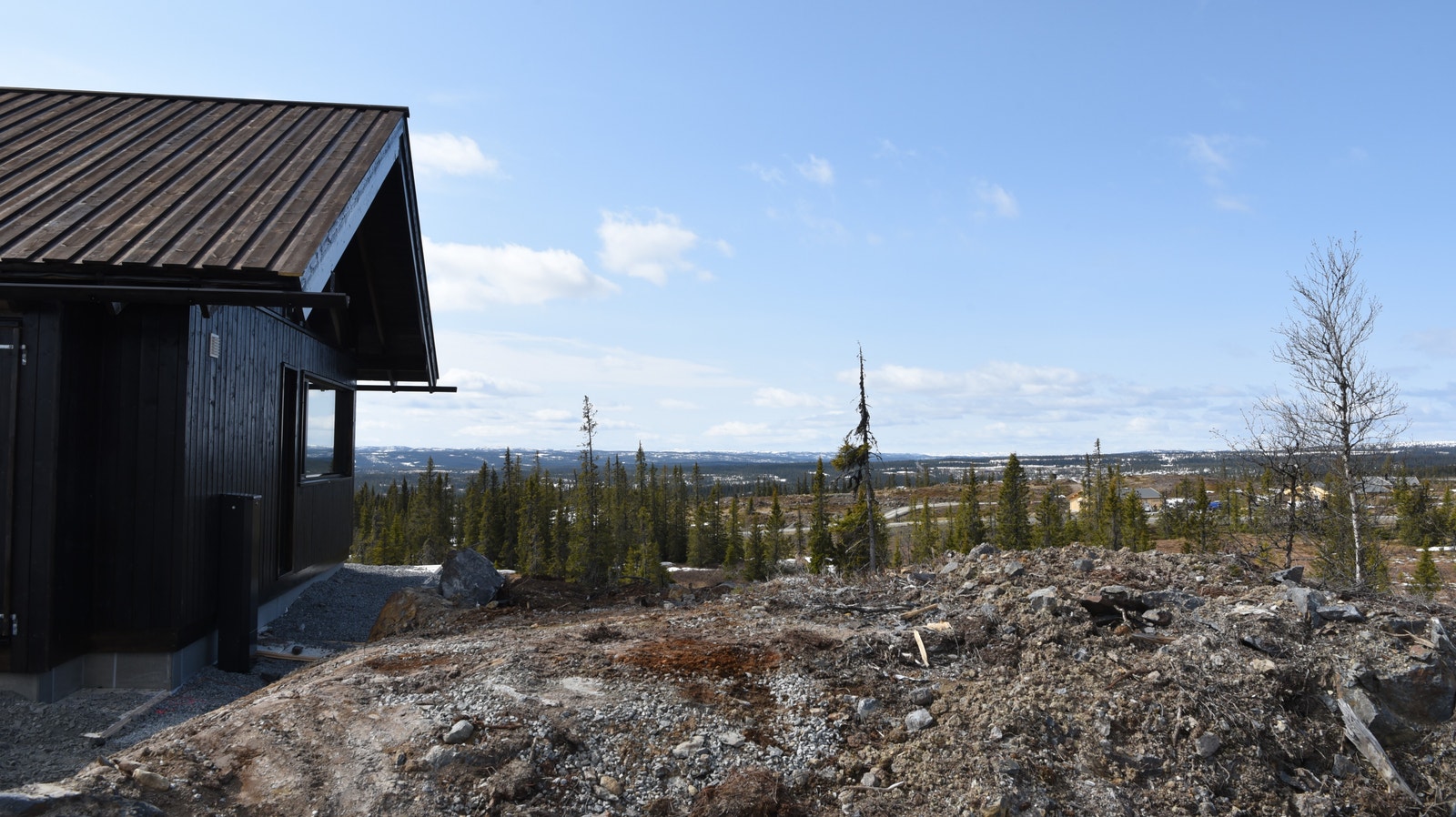 Utsikt fra tomtefelt Galleribilde