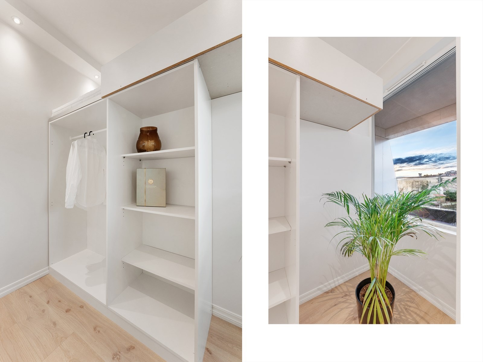 - Fra stuen har man tilkomst til omkledningsrom som måler 2,5m² - Galleribilde