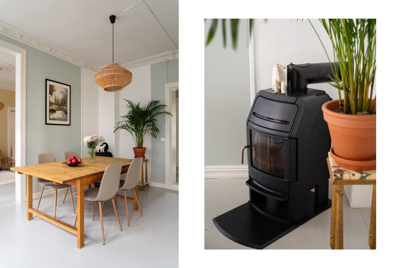 I tillegg finner du en peis, som bidrar til varme og hygge på kalde høst- og vinterdager. Galleribilde