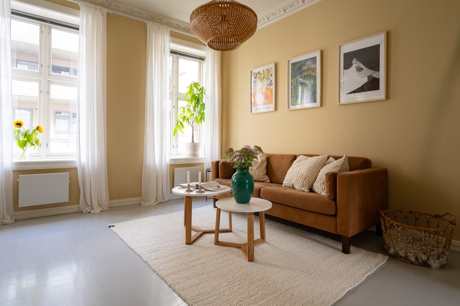 Varmtvann, internett og kabel-TV er inkludert i felleskostnadene og bidrar til å redusere de månedlige kostnadene. Galleribilde