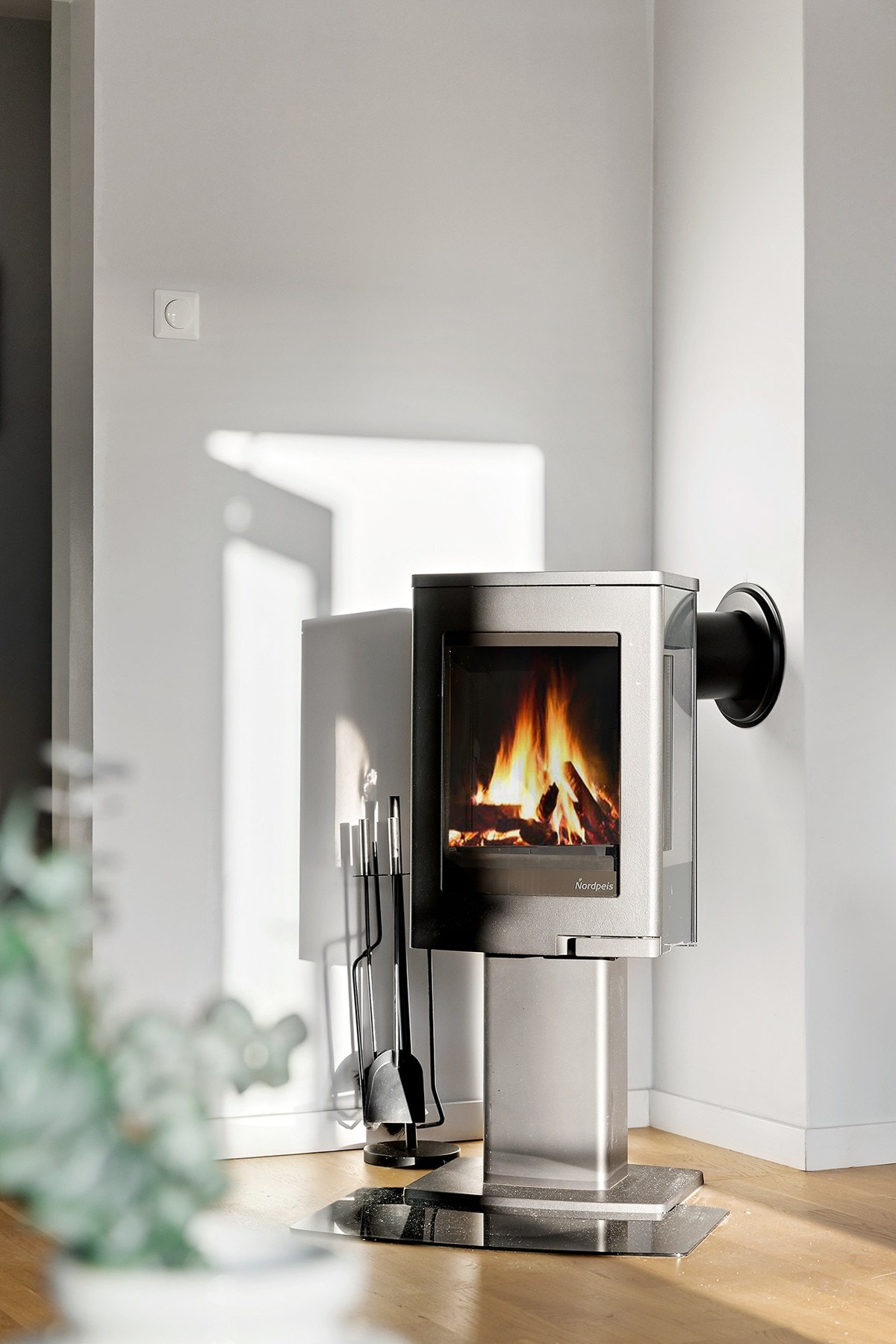 Hyggelig peisovn i stuen Galleribilde