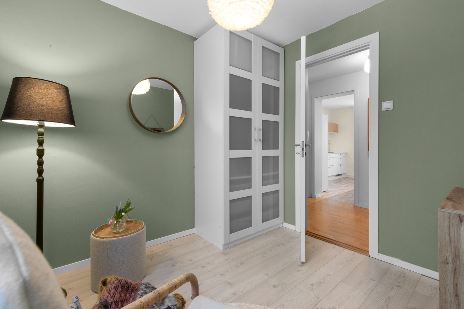 Her er det også plass til garderobe, i tillegg til seng eller annen innredning, som hjemmekontor eller hobbyrom. Galleribilde