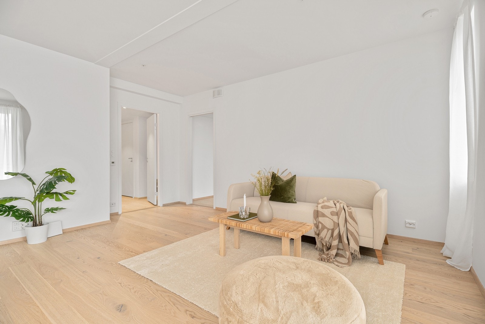 Videre fra stuen er det egen soveromsfløyel. Galleribilde