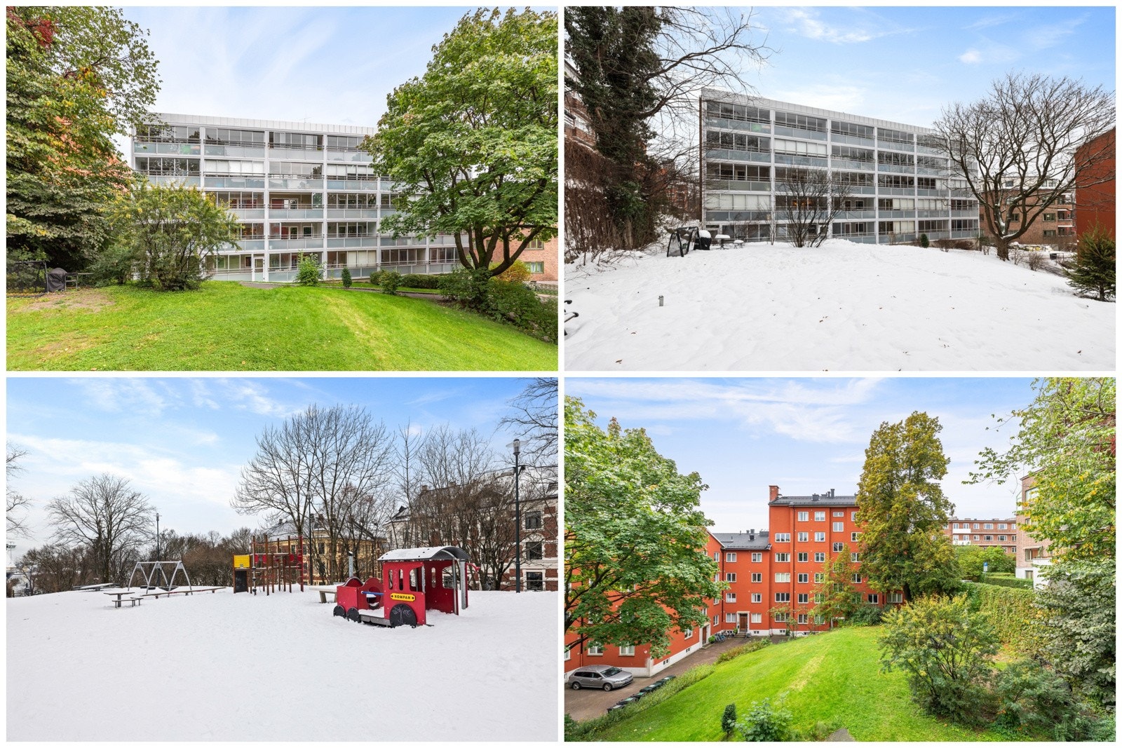 Sommer / vinter Galleribilde