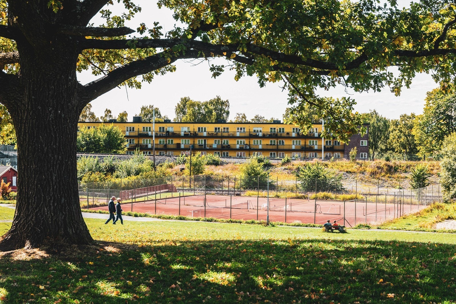 Sinsenparken er også et nærliggende aktivitets- og rekreasjonsområde for nærmiljøet og brukes til lek, ballspill, mosjon, hundelufting, solbading, grilling, sosiale sammenkomster og annen rekreasjon. Galleribilde