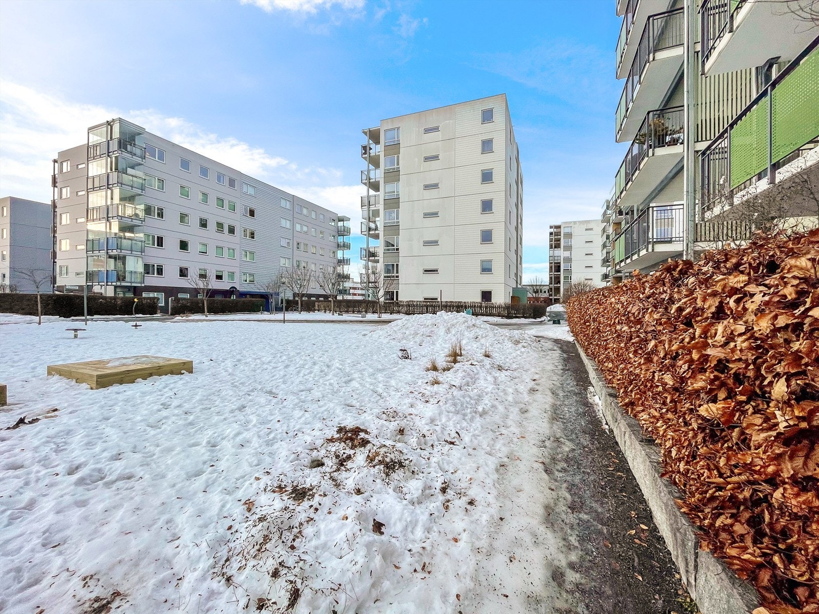 Det er fine, opparbeidede fellesområder. Galleribilde