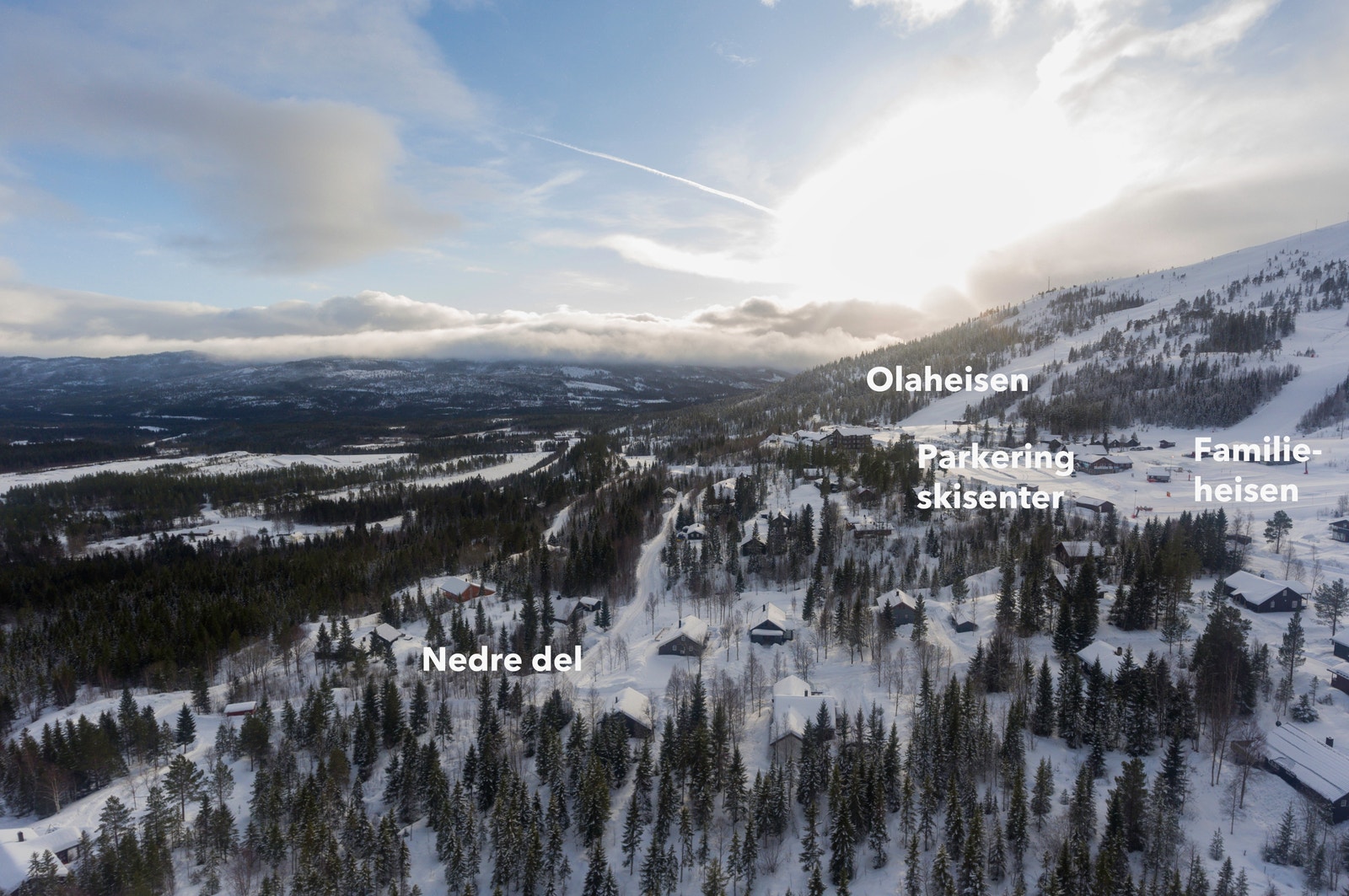 Tomtene tilbys som selveier eller festetomter Galleribilde