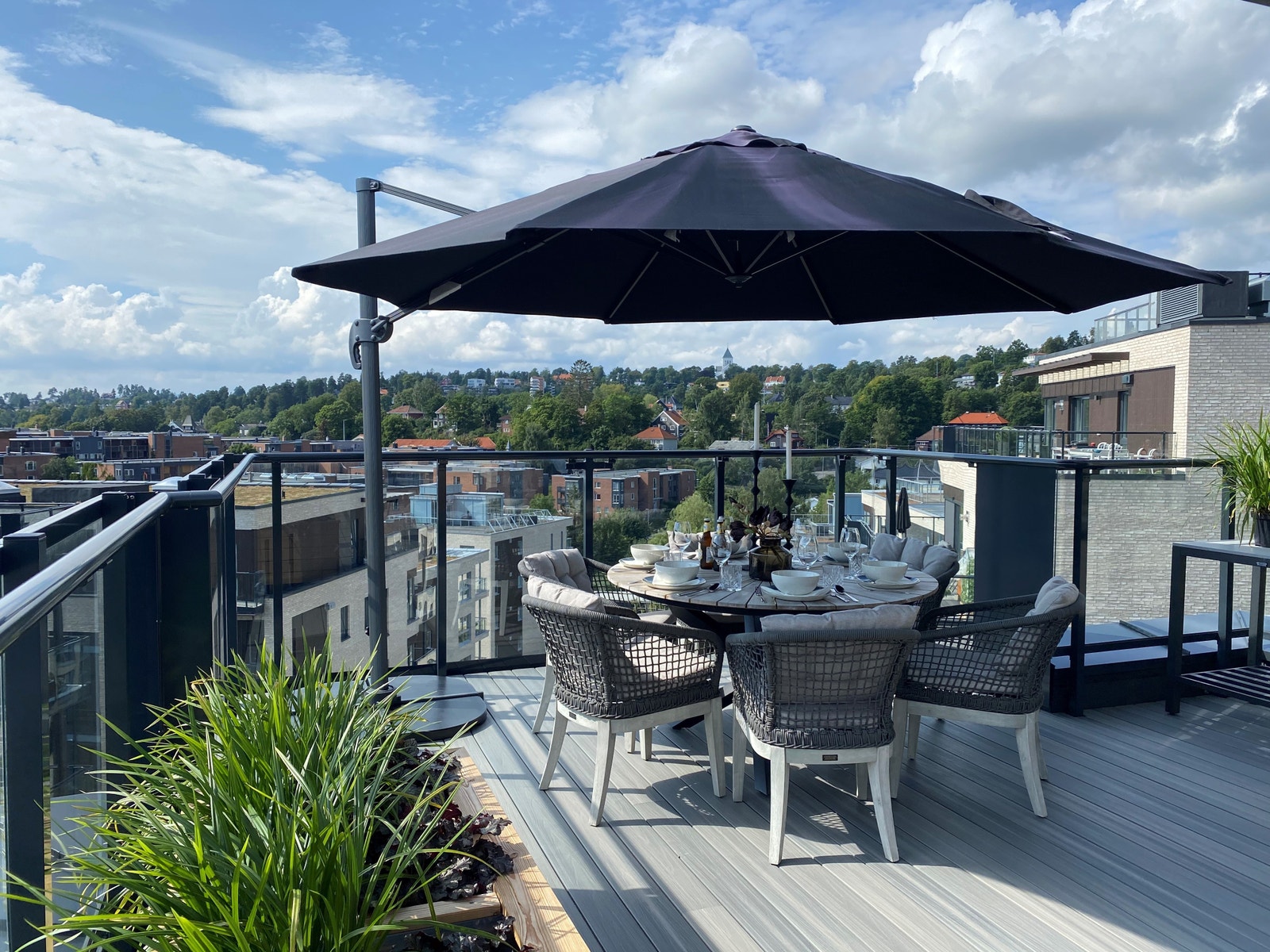 Terrasse i fellesleilighet Galleribilde