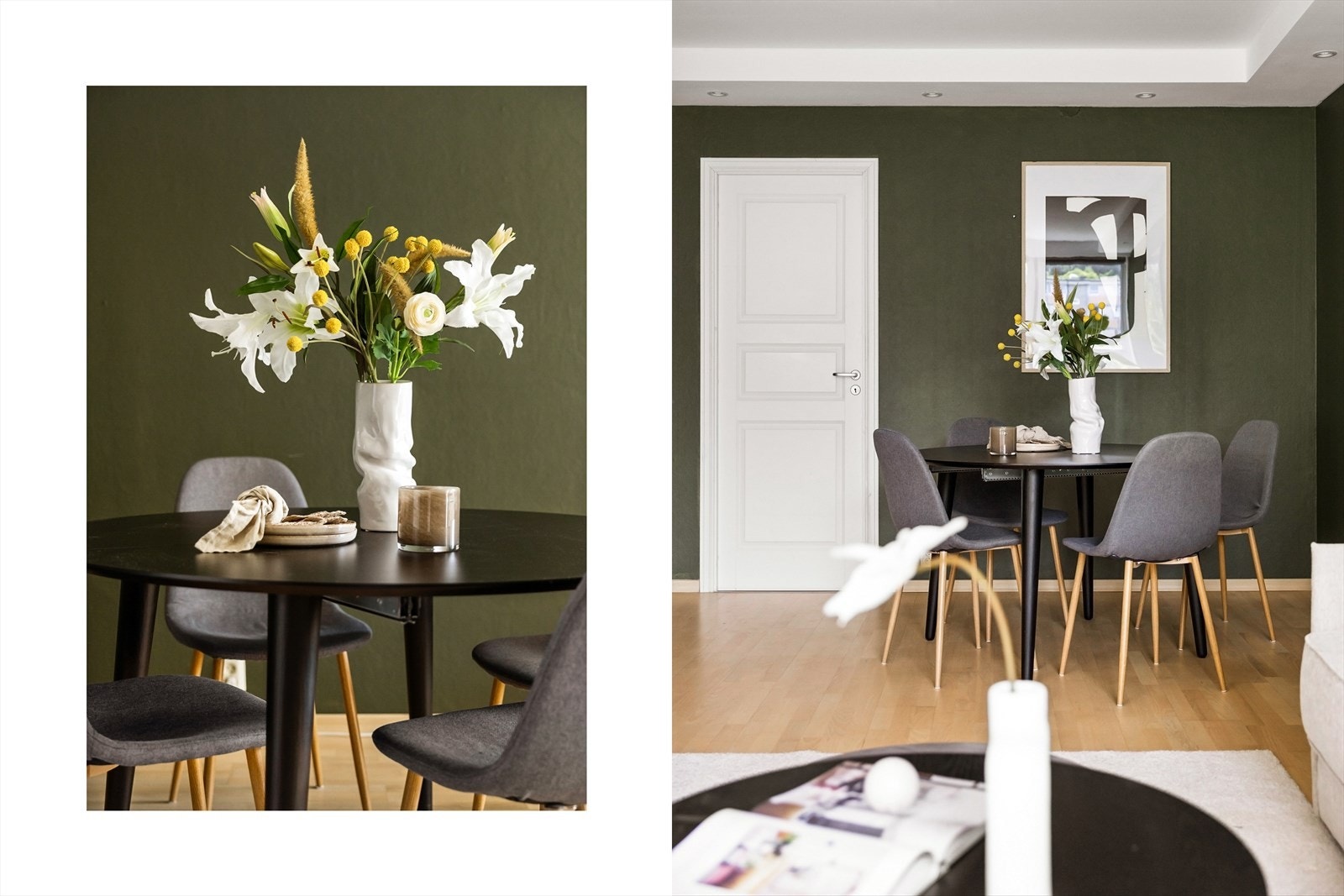 Stue med god plass til å møblere med både spisebord og sofakrok. Galleribilde