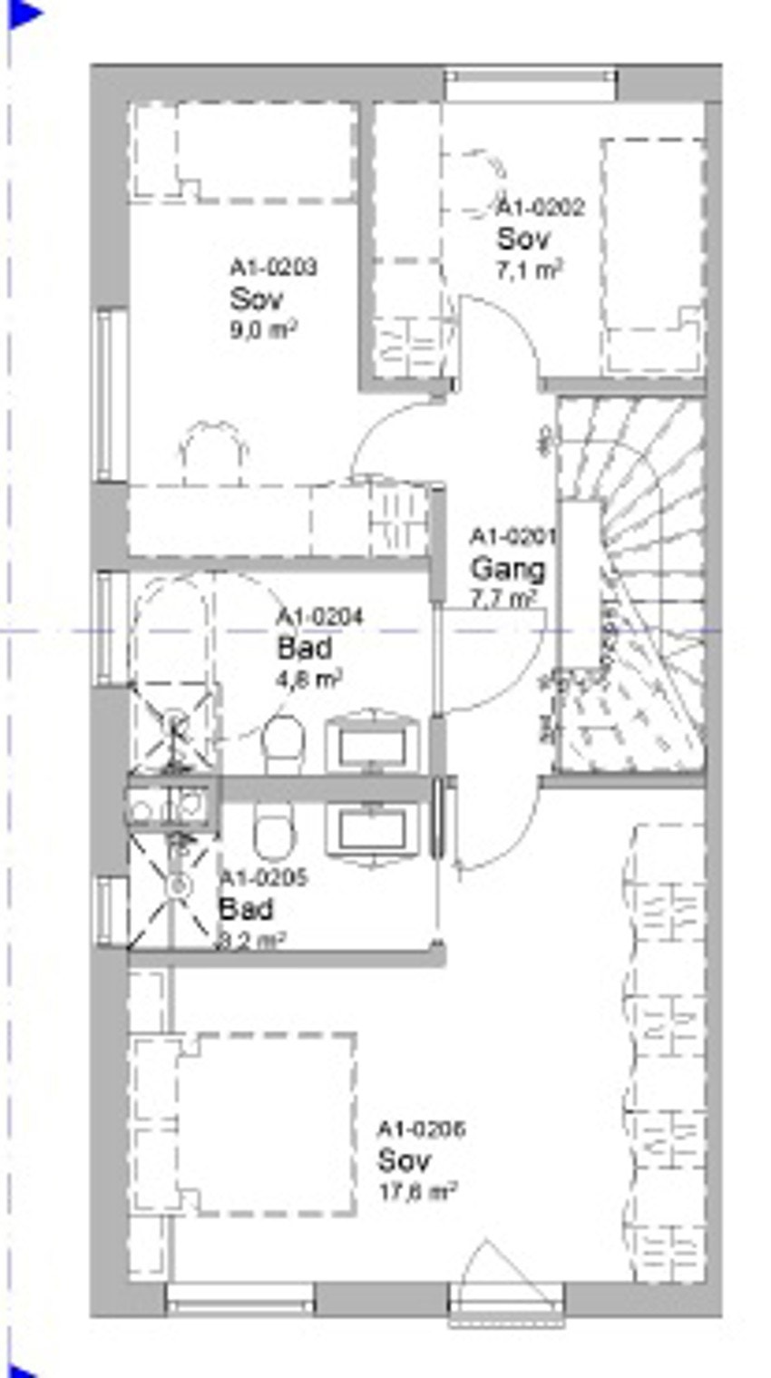 Plantegning 2.etasje Galleribilde