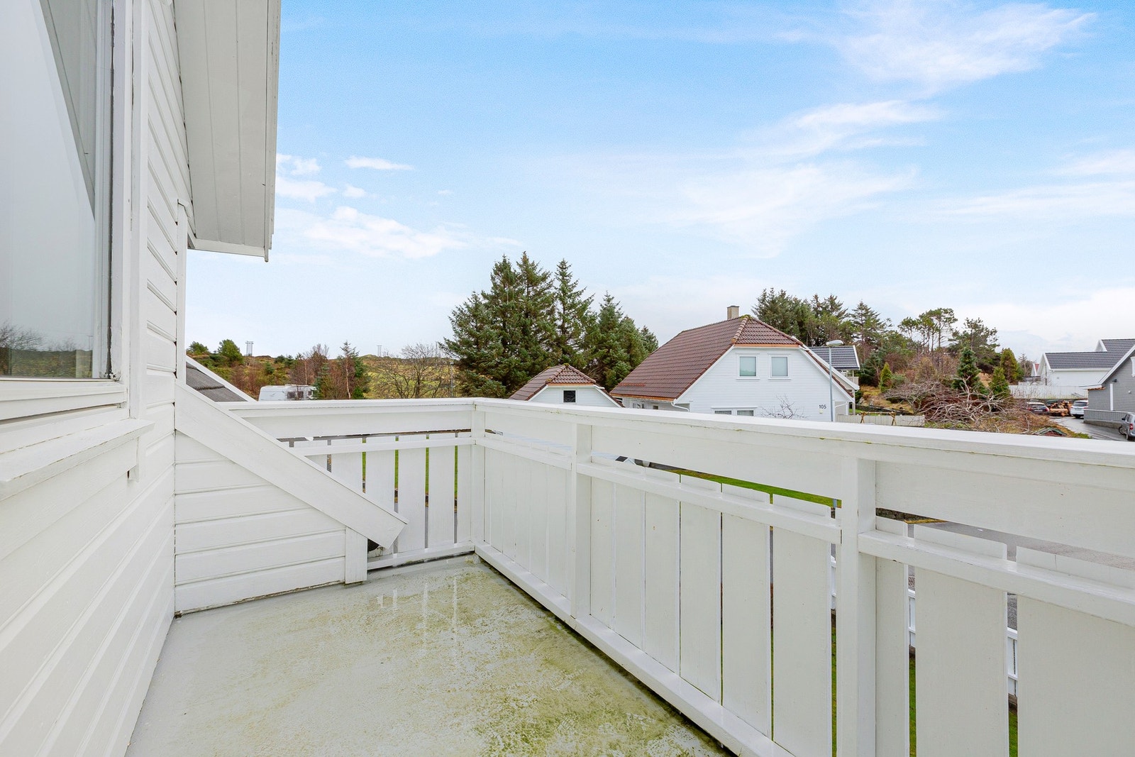 Balkong fra loftstuen. Galleribilde