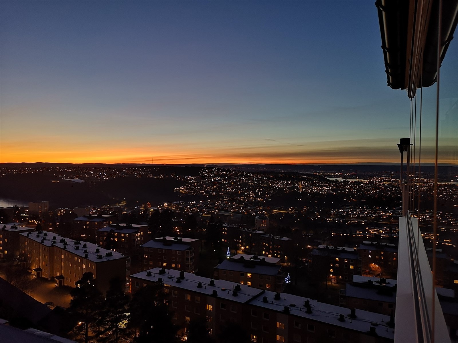 Utsikt fra balkong. Privat bilde tatt av selger. Galleribilde