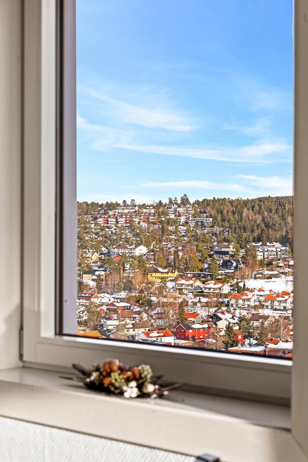 Utsikt fra stuevindu. Galleribilde