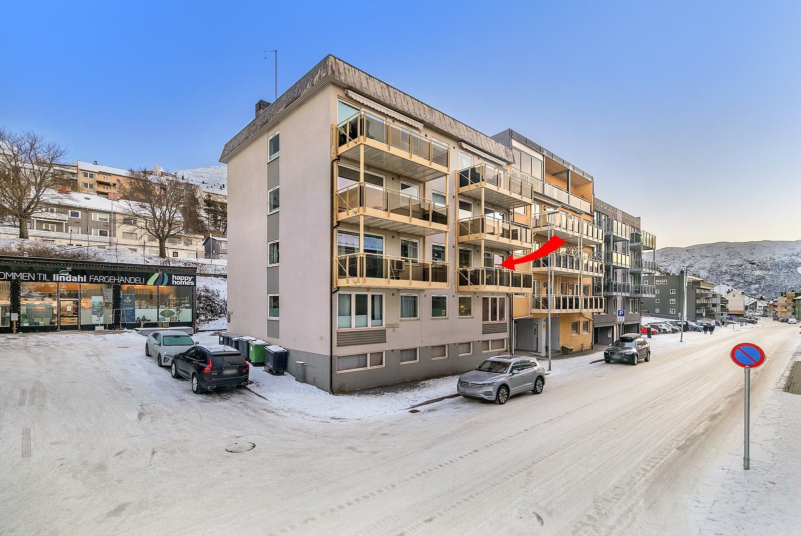 Leiligheten ligger i 2. etasje Galleribilde