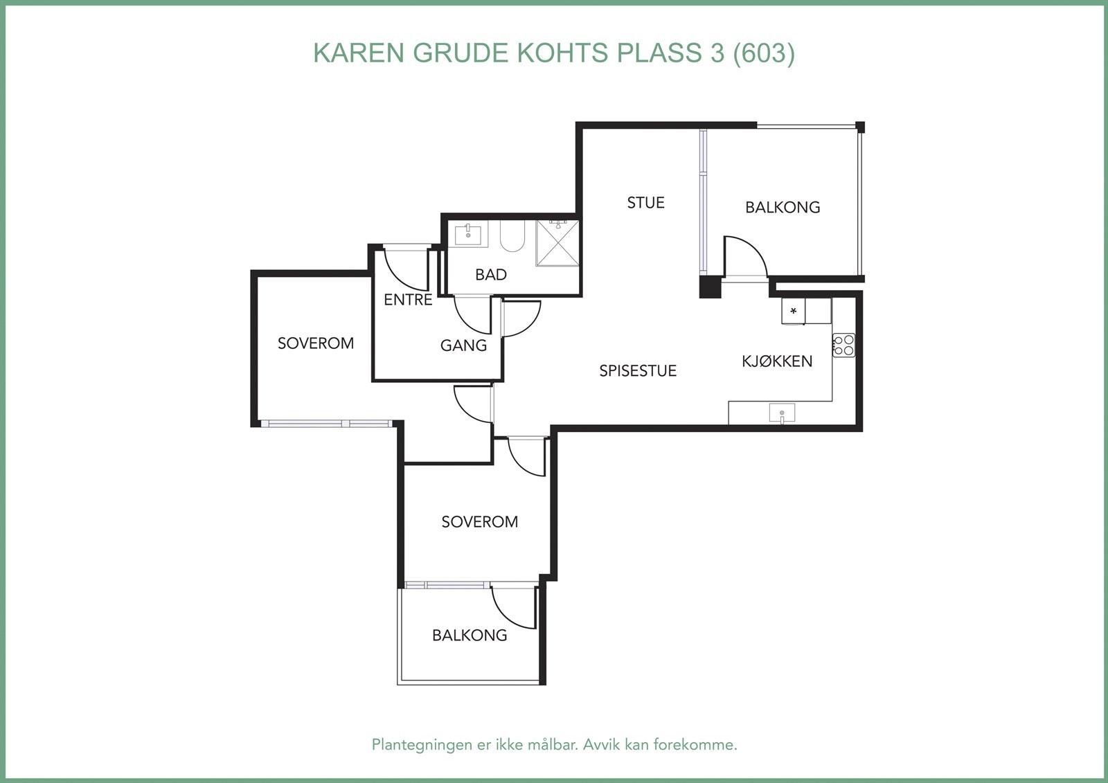 Denne leiligheten har virtuell visning - trykk på 360 graders symbolet og gå på visning når du selv måtte ønske Galleribilde