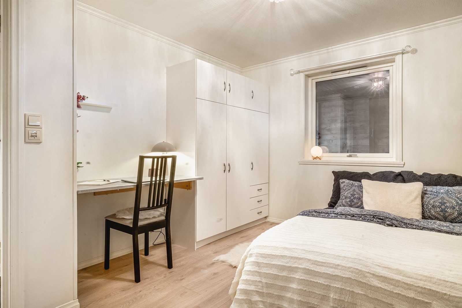 Rommene passer fint til gjesterom, barnerom eller hjemmekontor om man har behov for det. Galleribilde