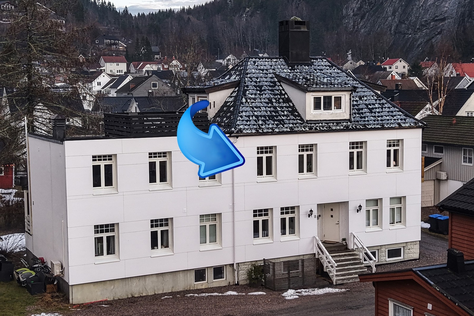 Vika er et sentralt boligområde med nærhet til sentrum, skoler og småbåthavn Galleribilde