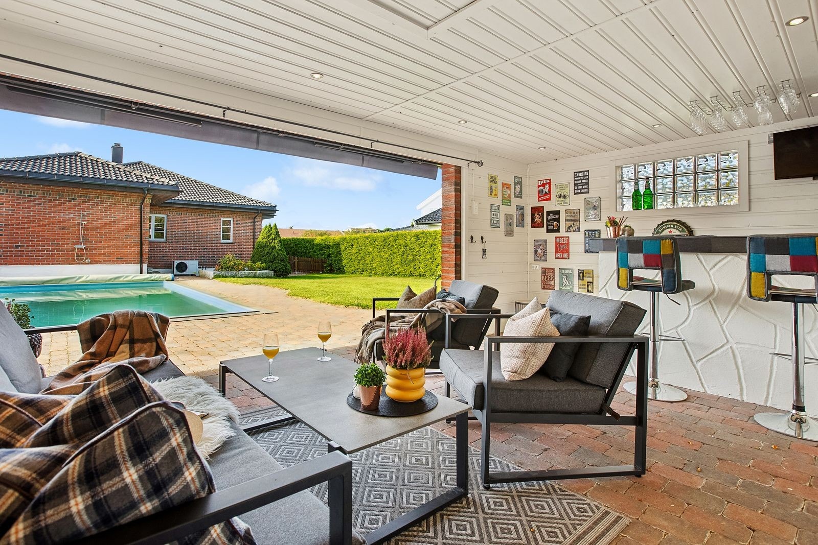 Hagestuen kan nytes gjennom flere årstider. Galleribilde