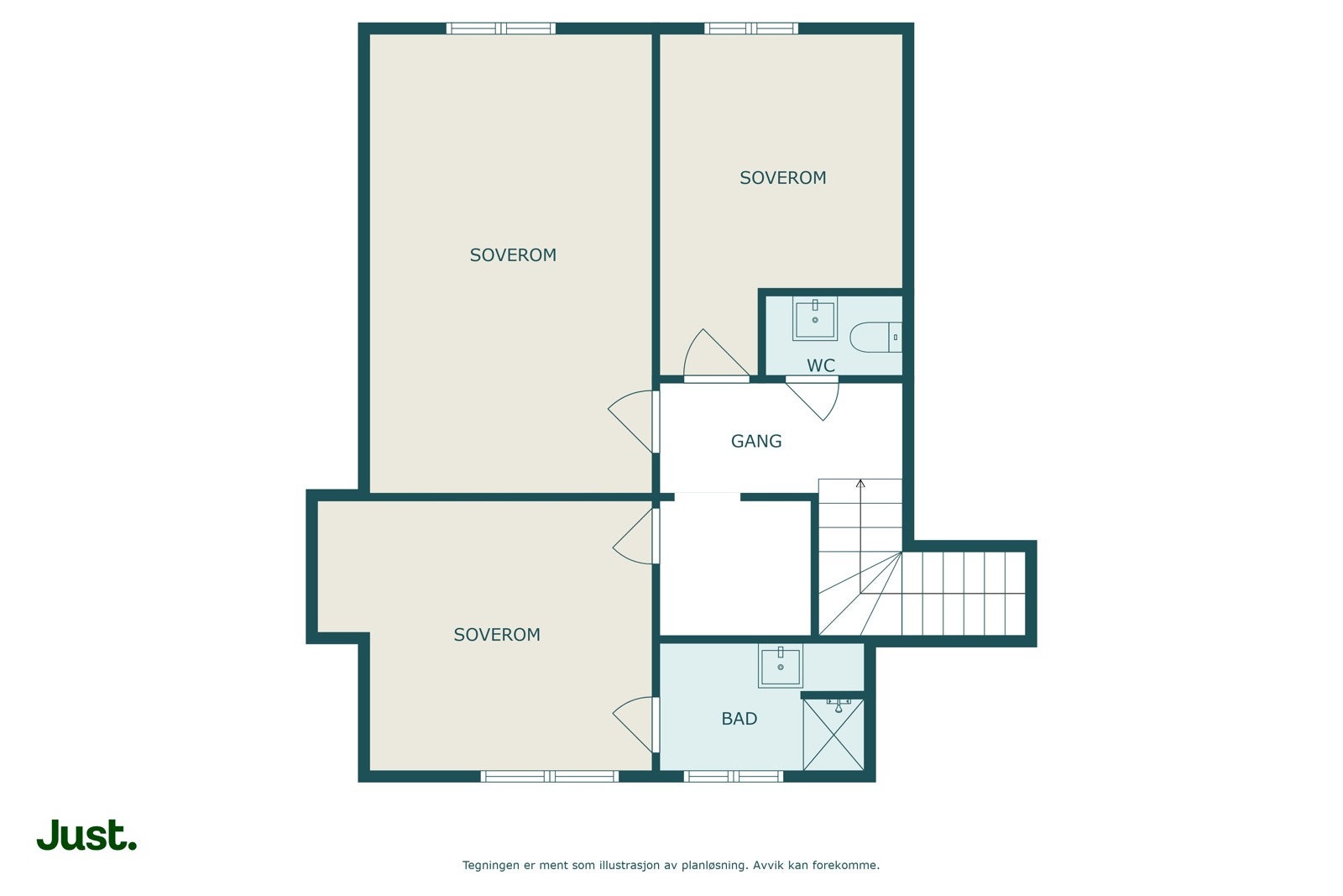 Planskisse loft Galleribilde