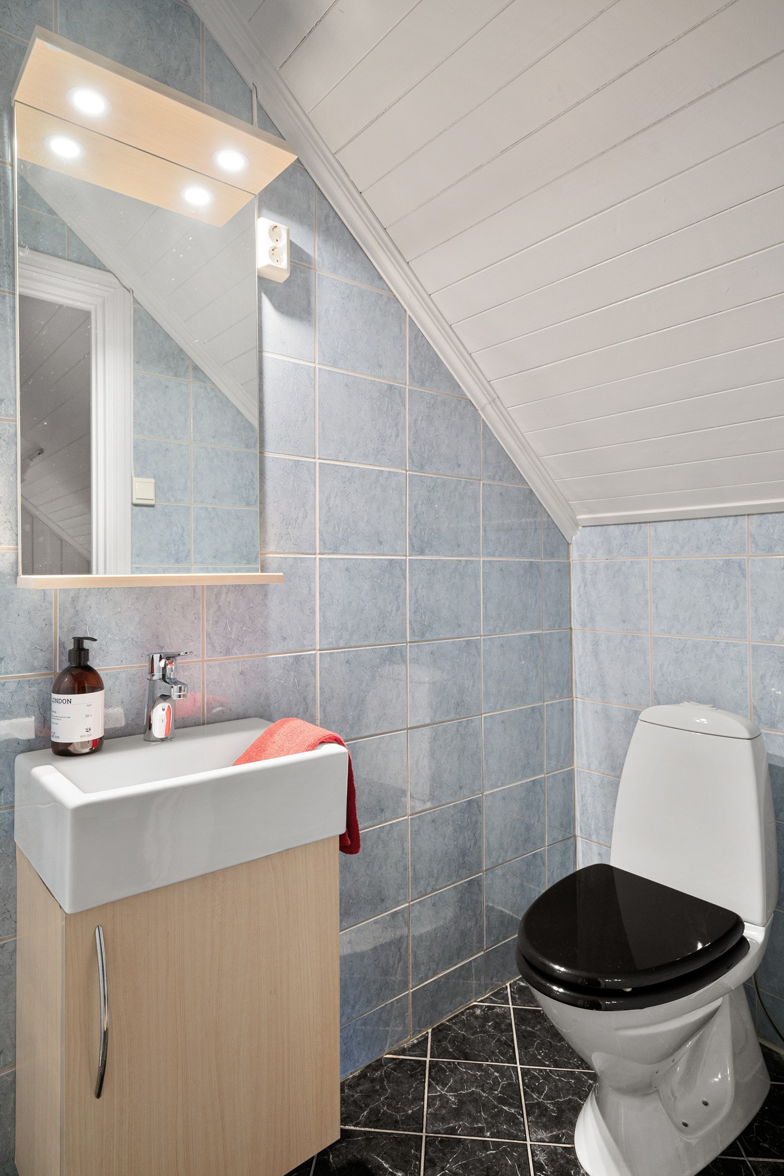 Toalettrom på loft. Galleribilde