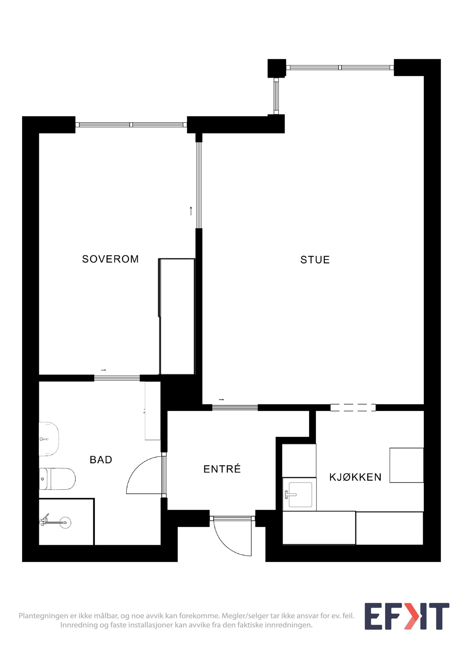 2dplan og 1 Galleribilde