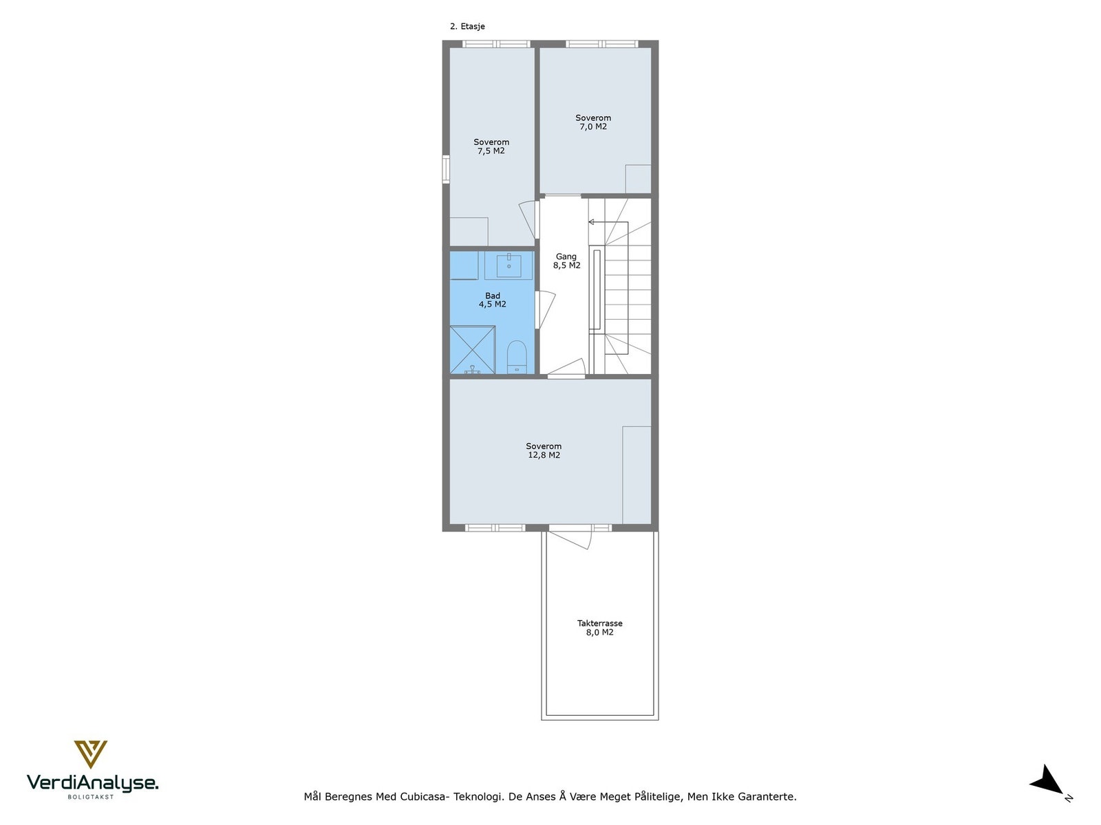 Planskisse 2. etasje. Galleribilde