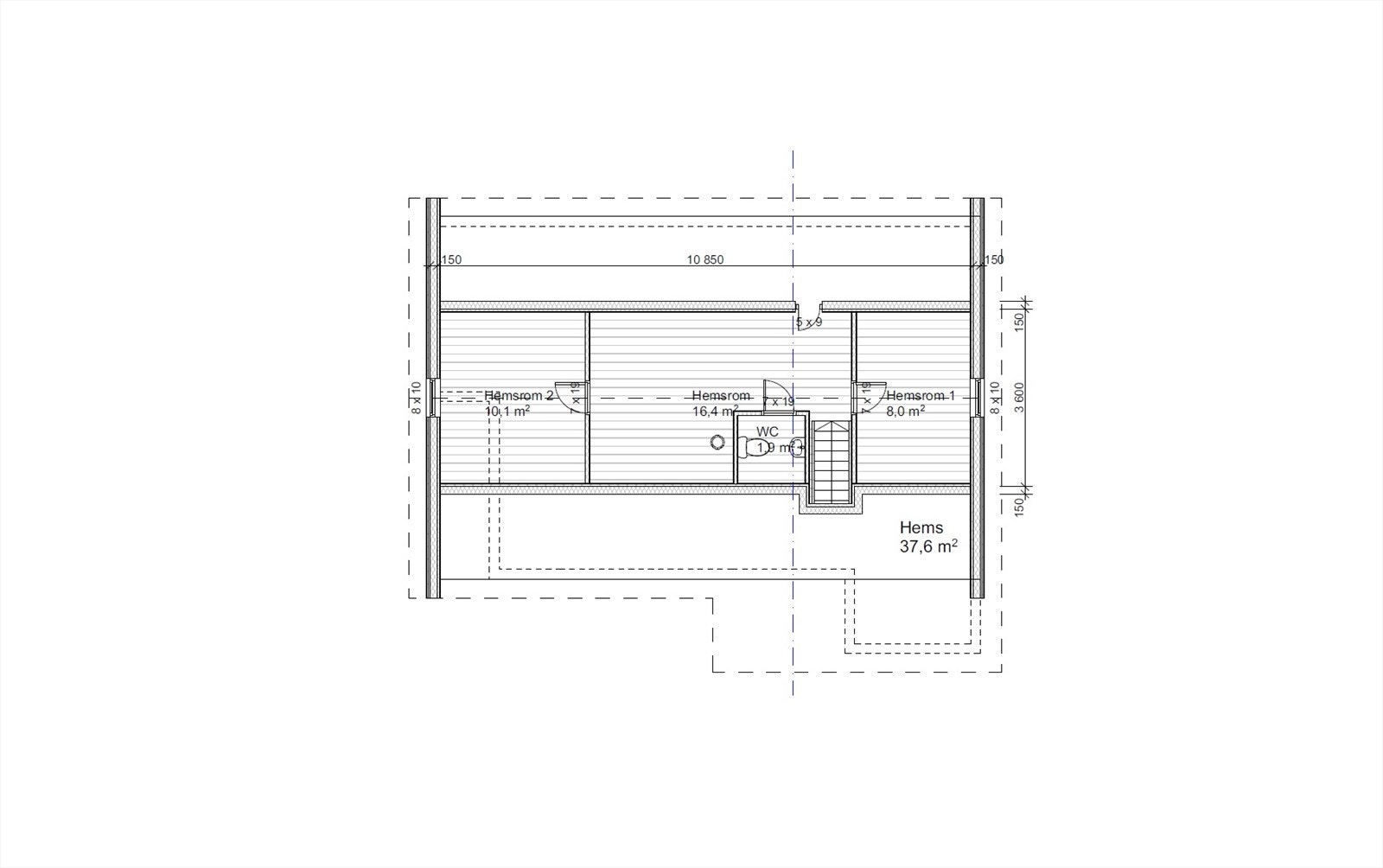 Plantegning 2. etasje Galleribilde