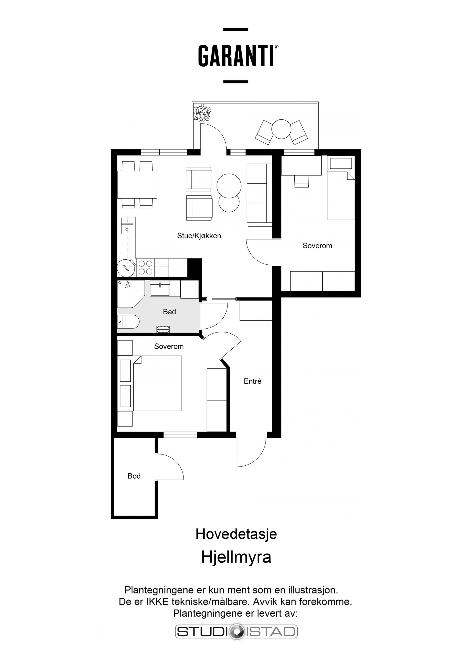 Plantegning Galleribilde