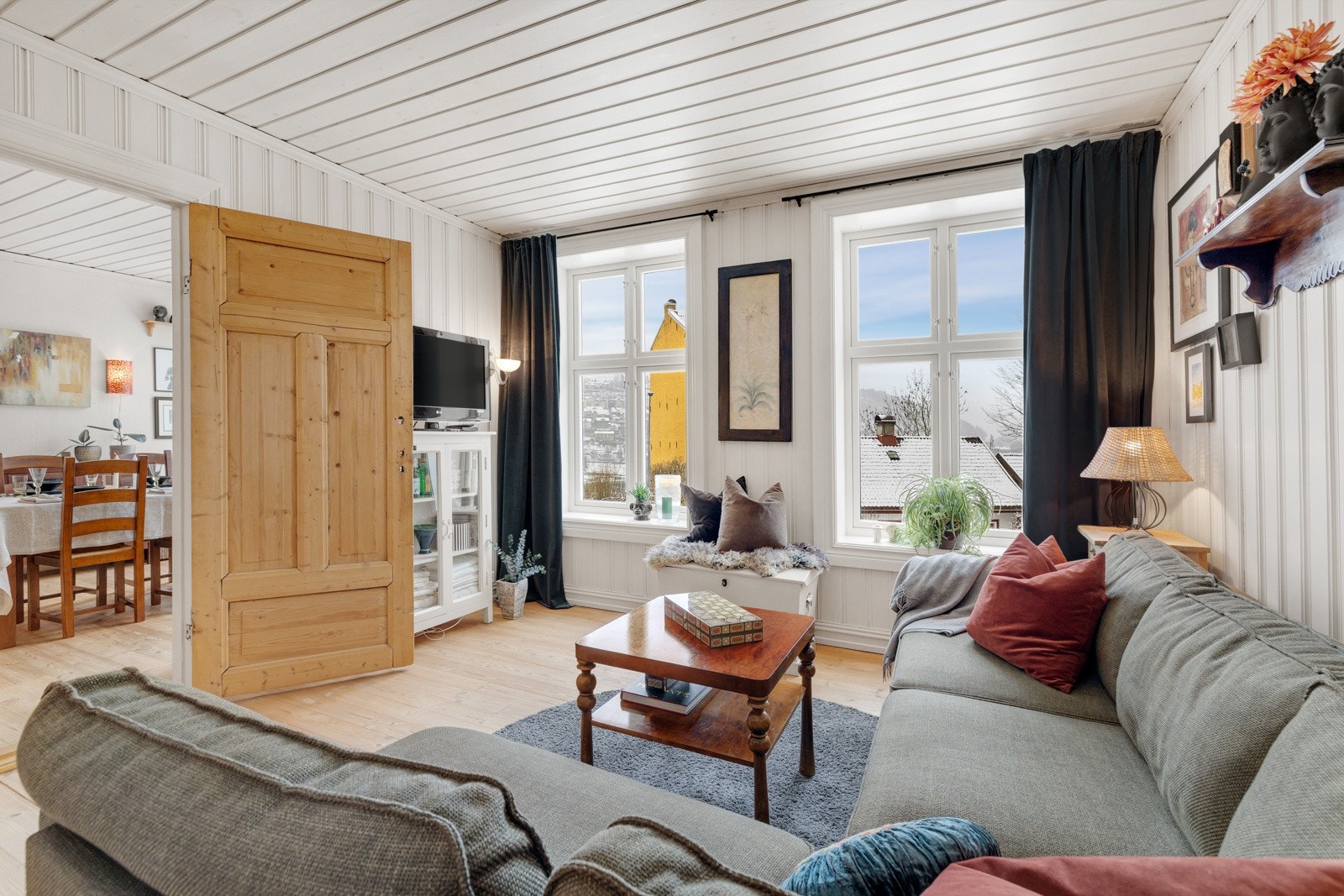 Hovedsoverommet brukes i dag som stue Galleribilde