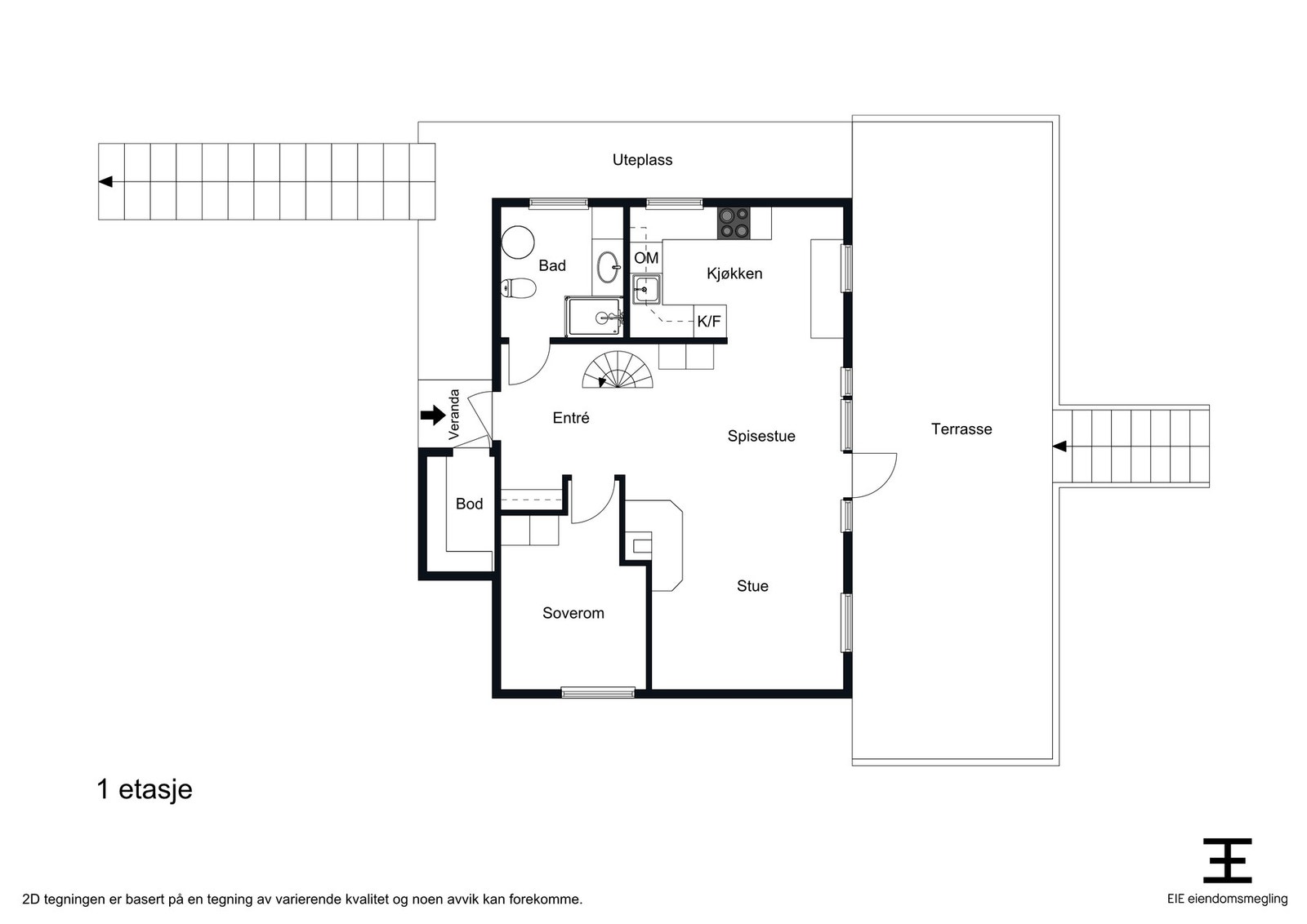 Planskisse hovedetasje Galleribilde