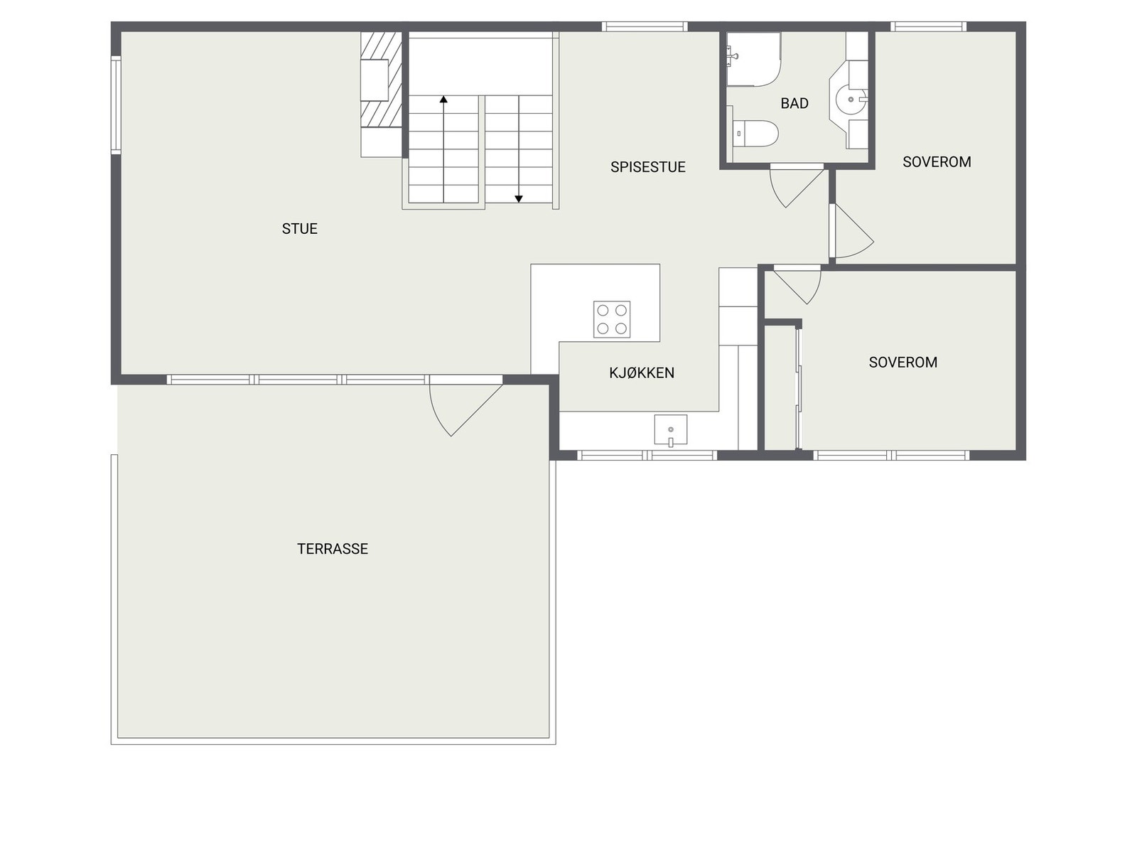 Plantegning 1.etasje. Galleribilde