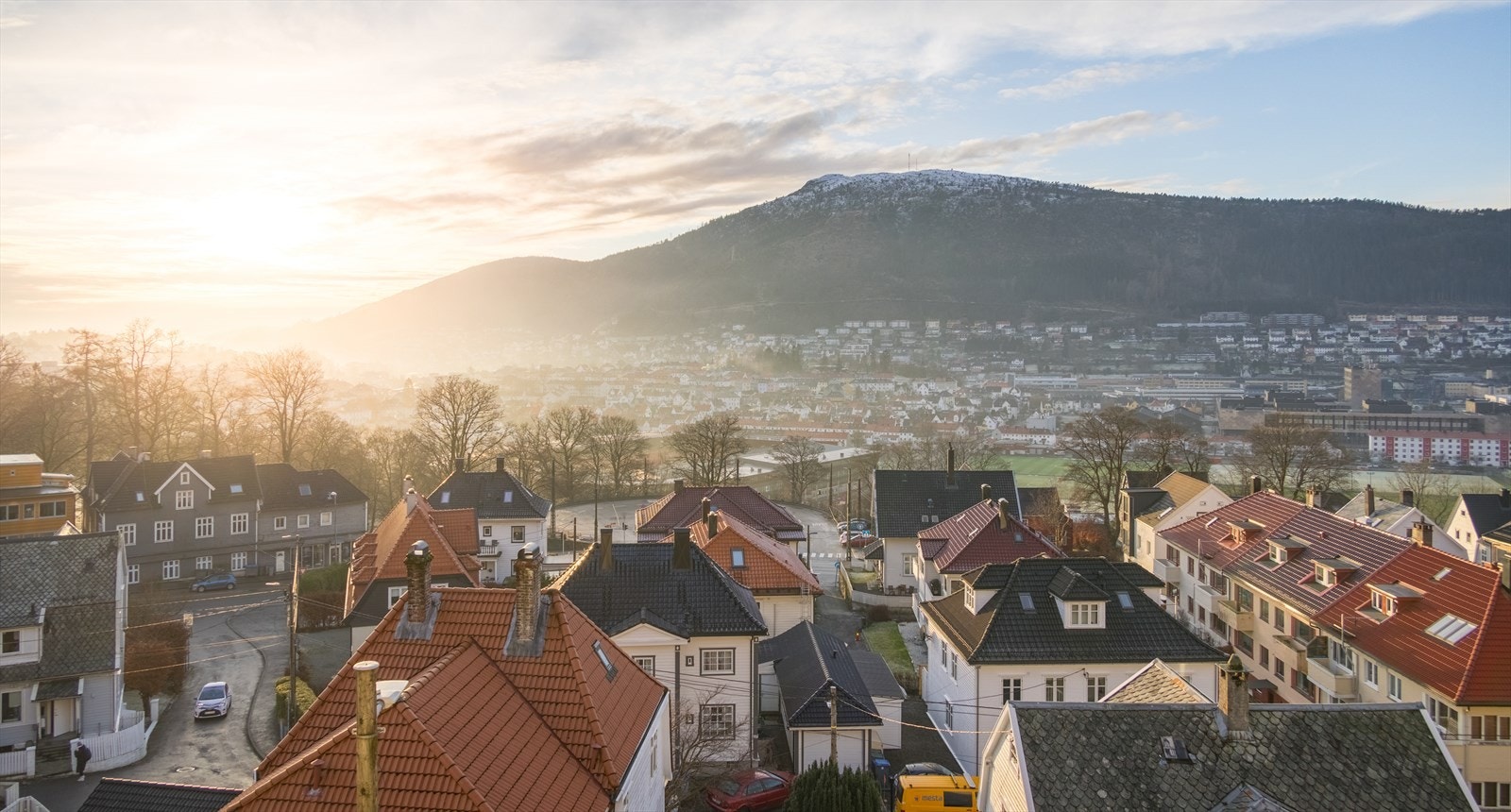 Her har man en flott utsikt. Galleribilde