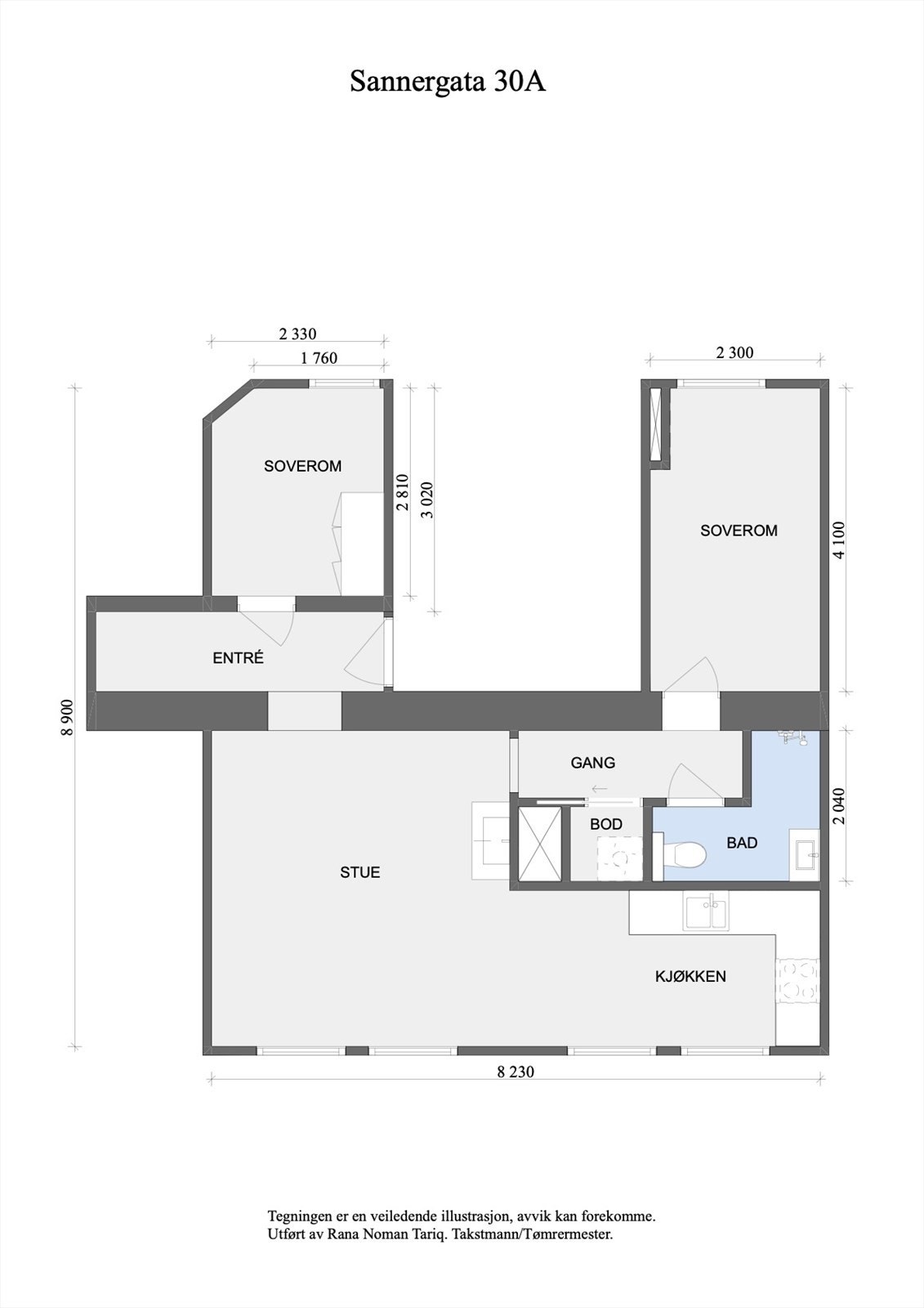 Plantegning Galleribilde