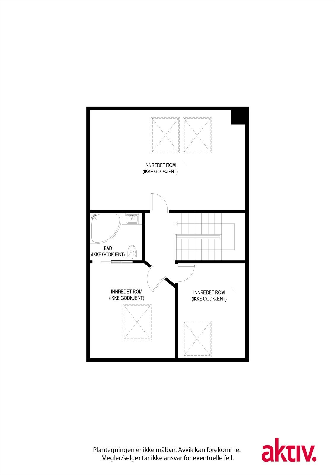 Loft (ikke godkjent innredet til boligformål) Galleribilde