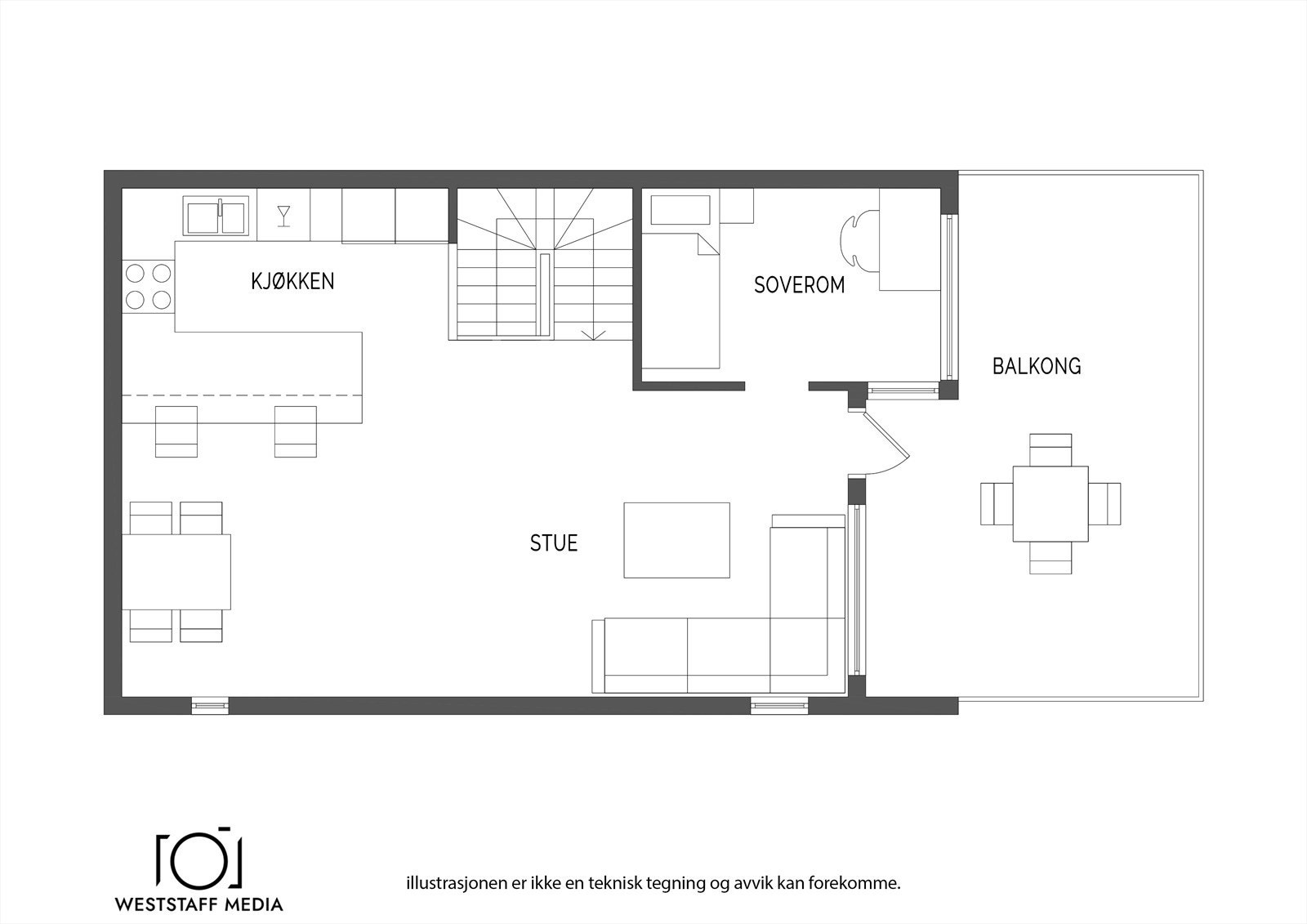 Planskisse 2.etasje Galleribilde