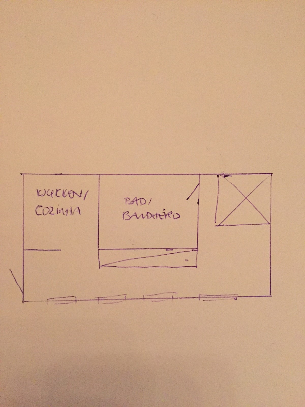 Plan-skisse over annekset Galleribilde