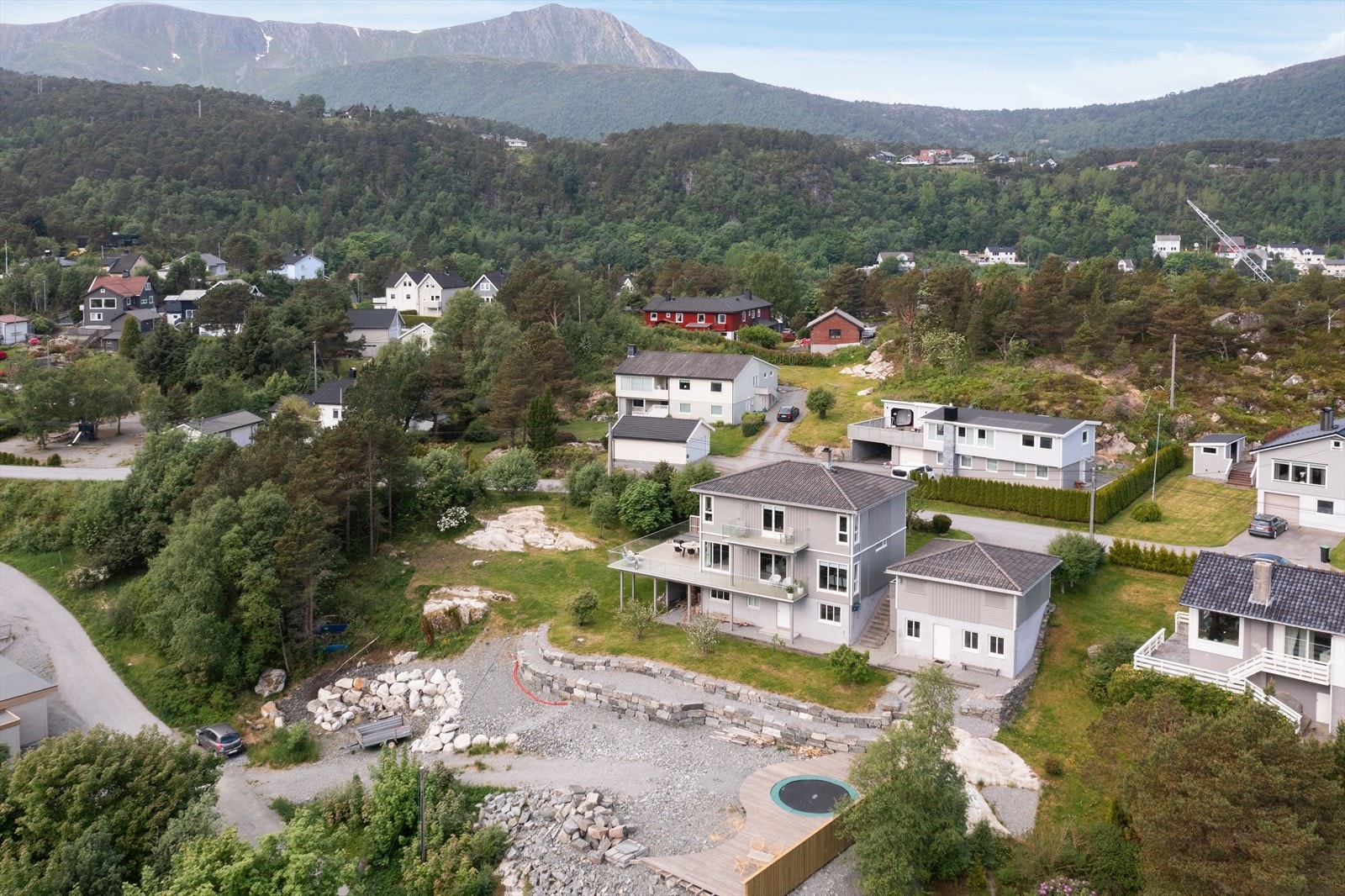 Eiendommen sett fra luften Galleribilde