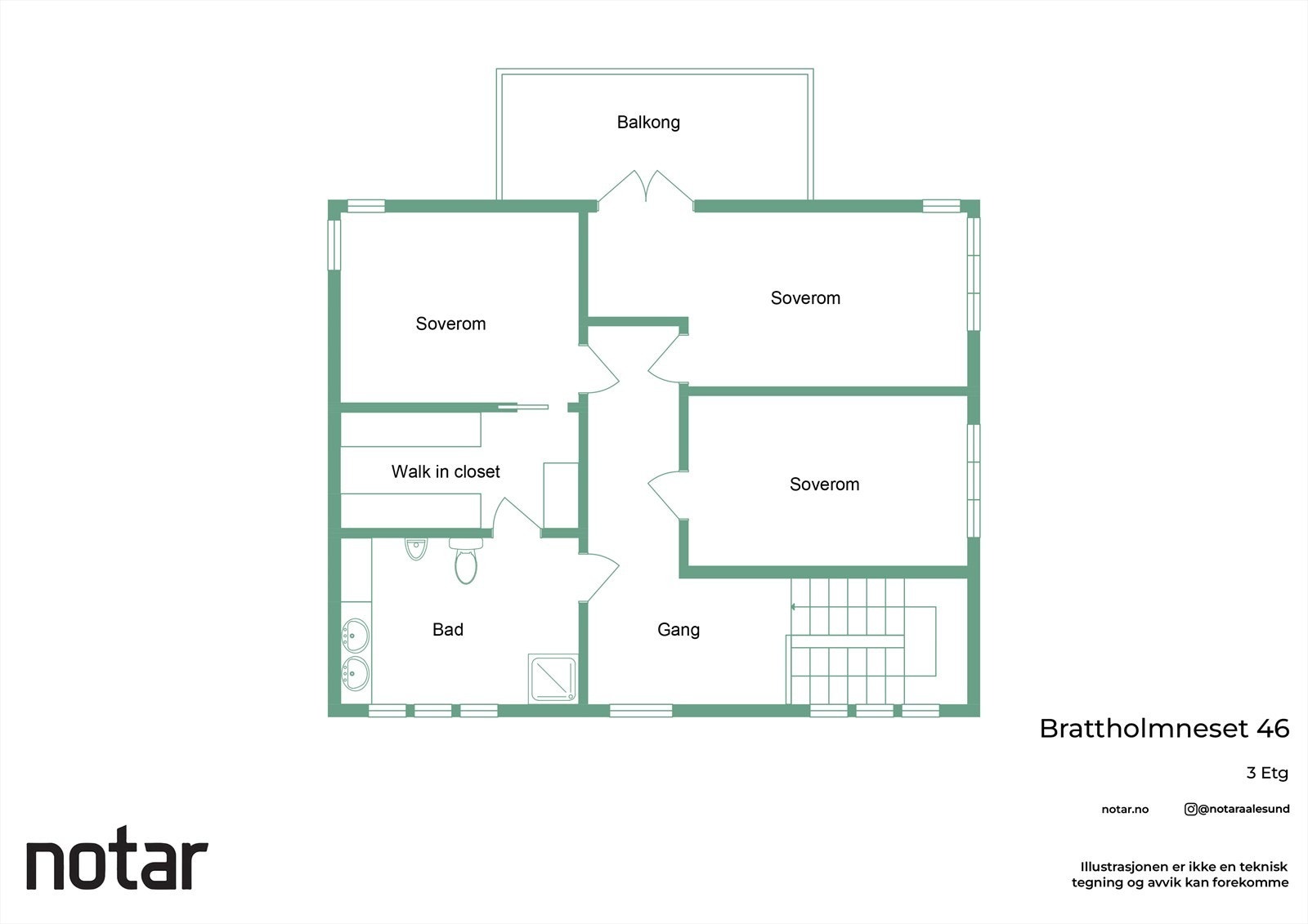 Planløsning loftsetasje Galleribilde