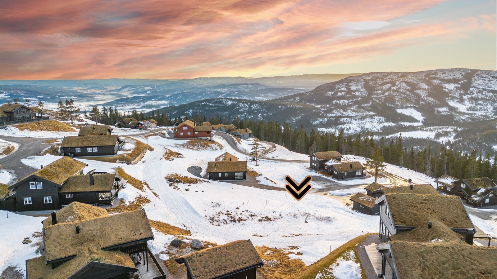 Her kan du oppfylle hyttedrømmen med flott turterreng og oppkjørte skiløyper rett utenfor døra. Galleribilde