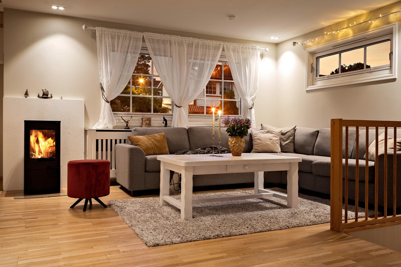 Ildsted for hygge og lave strømregninger. Galleribilde